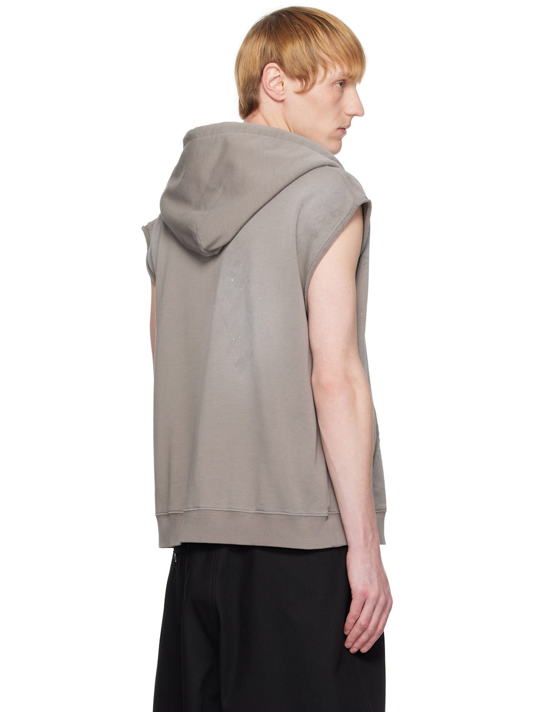 Taupe Paint Splatter Hoodie - 3
