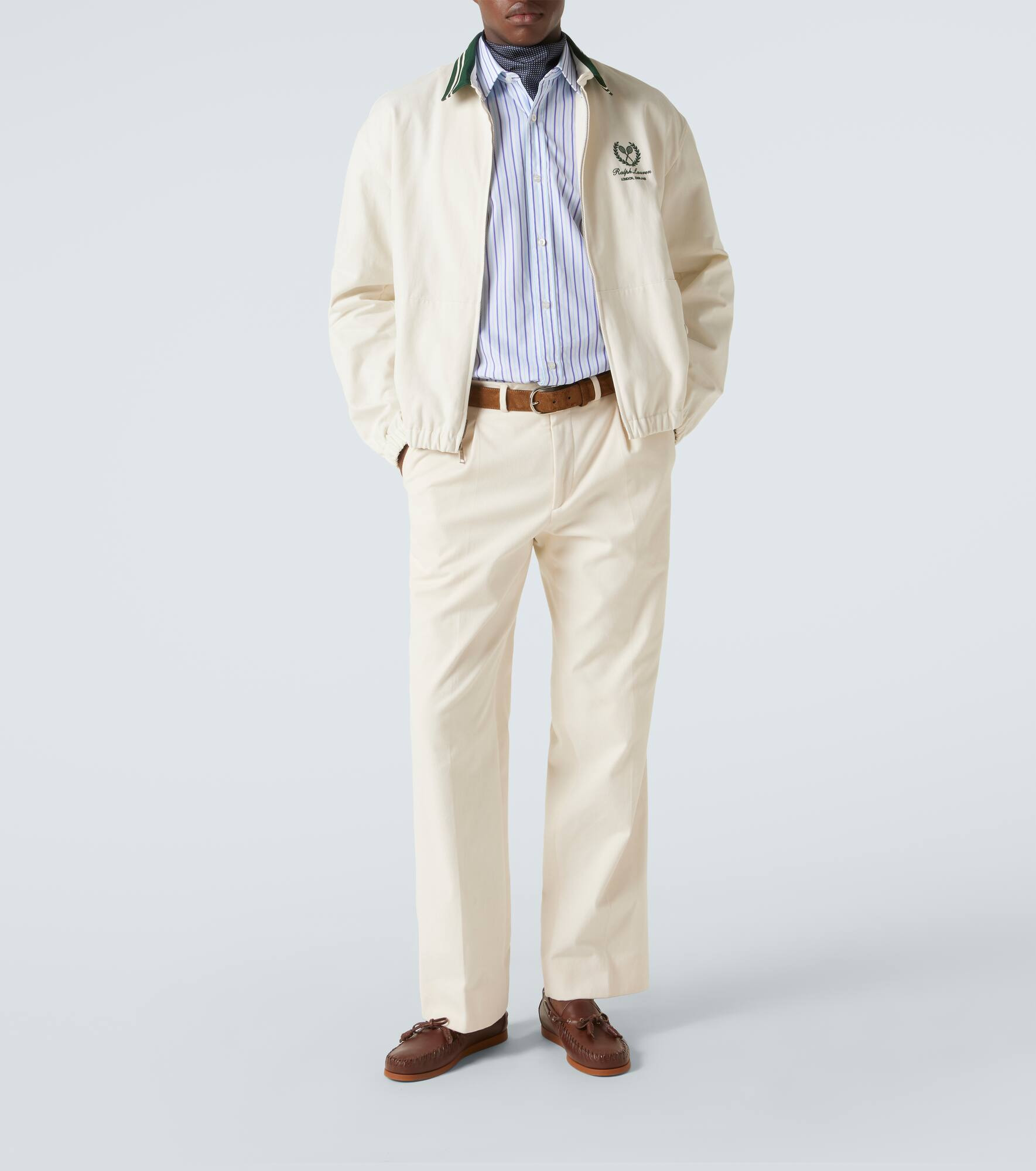 Cotton and cashmere bomber jacket - 2