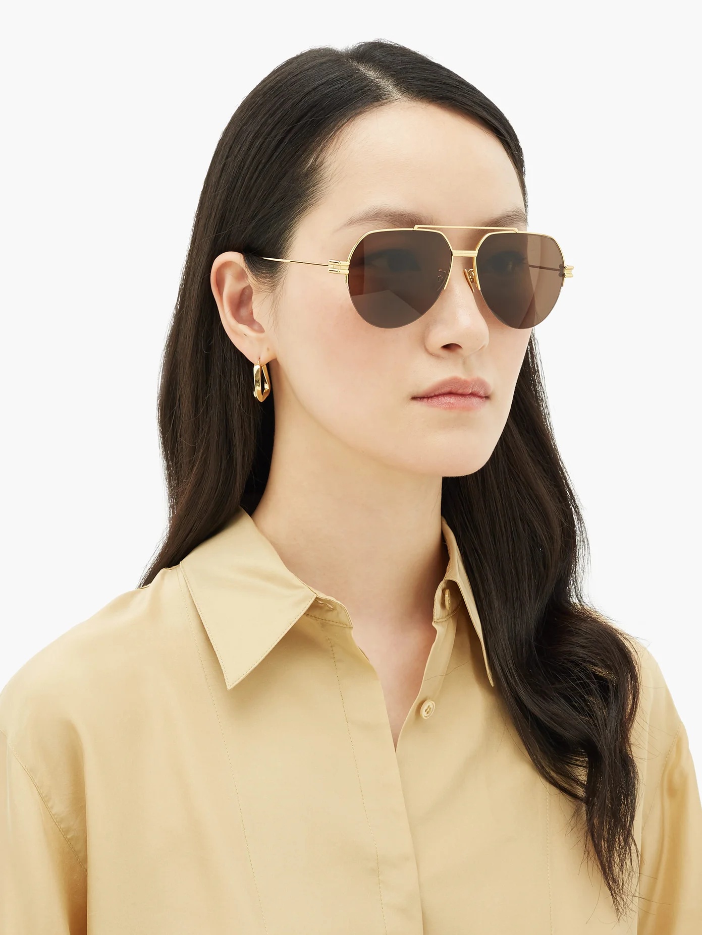 Aviator metal sunglasses - 2