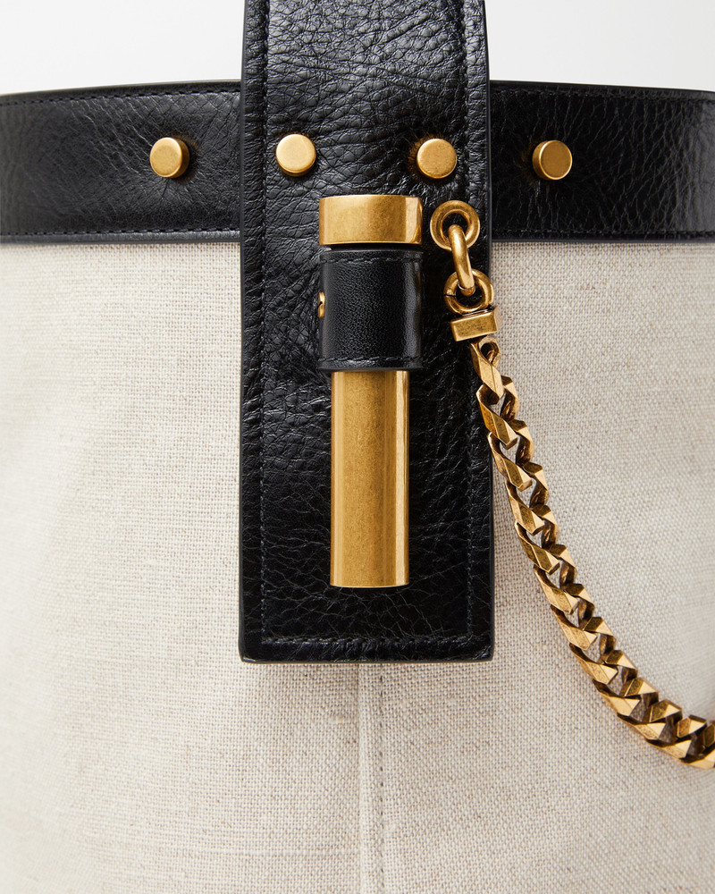 Pivot Small Canvas Bucket Bag 8