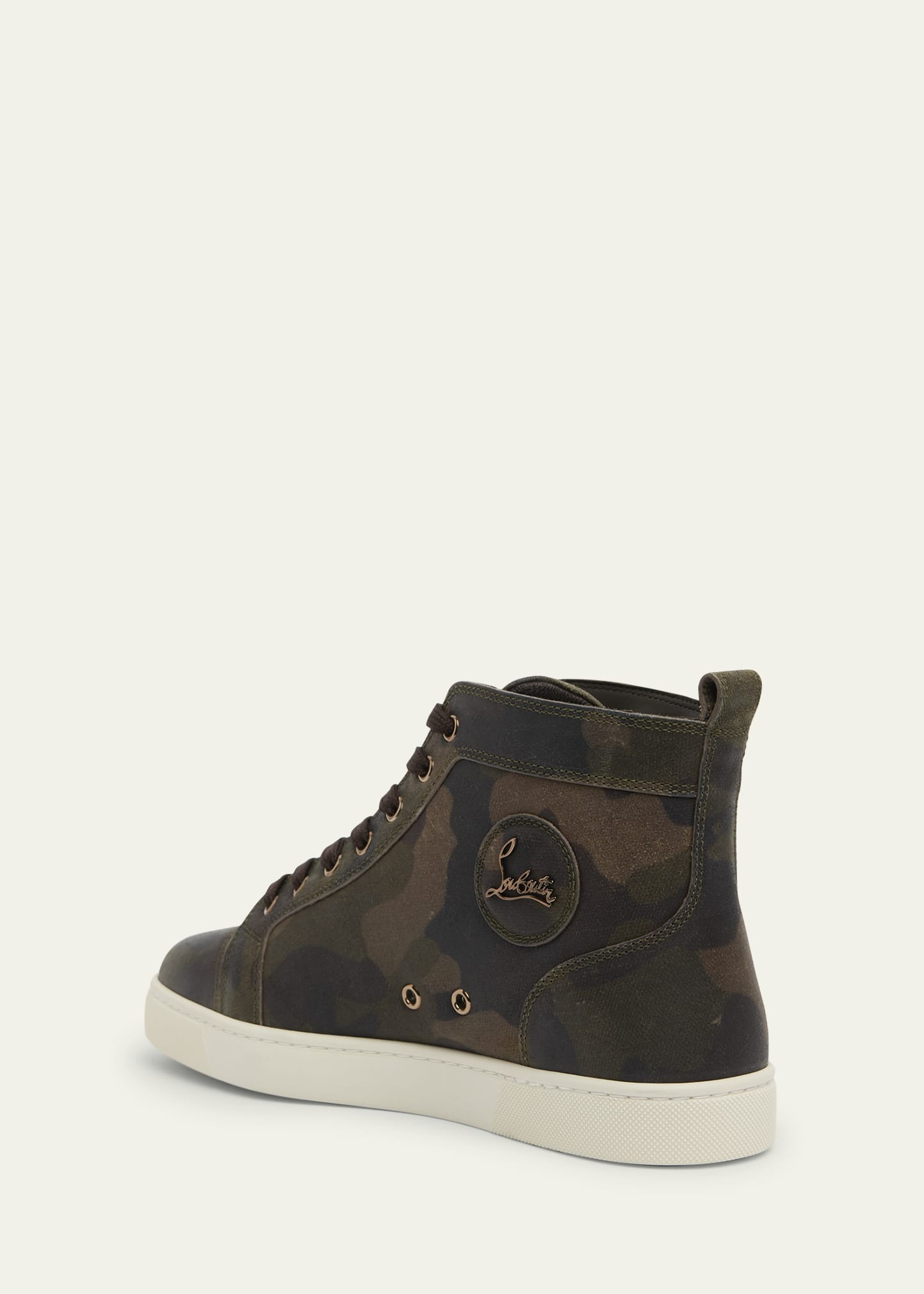 Men's Louis Camouflage Leather High-Top Sneakers - 2