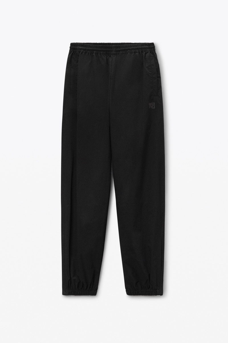 Piped Track Pants in Cotton Twill - 1