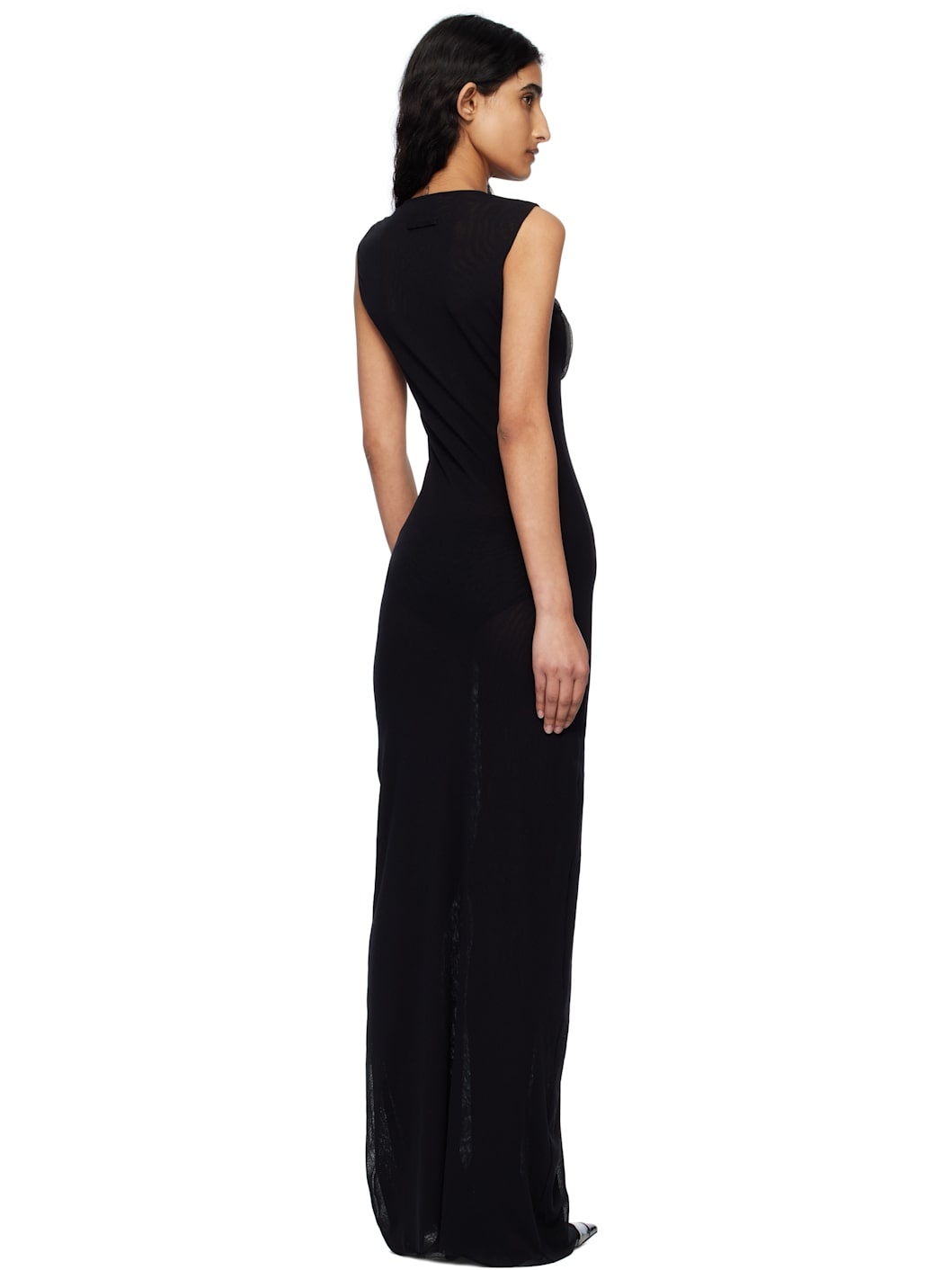 Black 'The 3D Spirale' Maxi Dress - 3