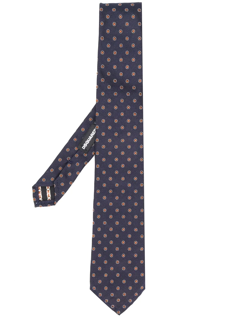 floral embroidered tie - 1