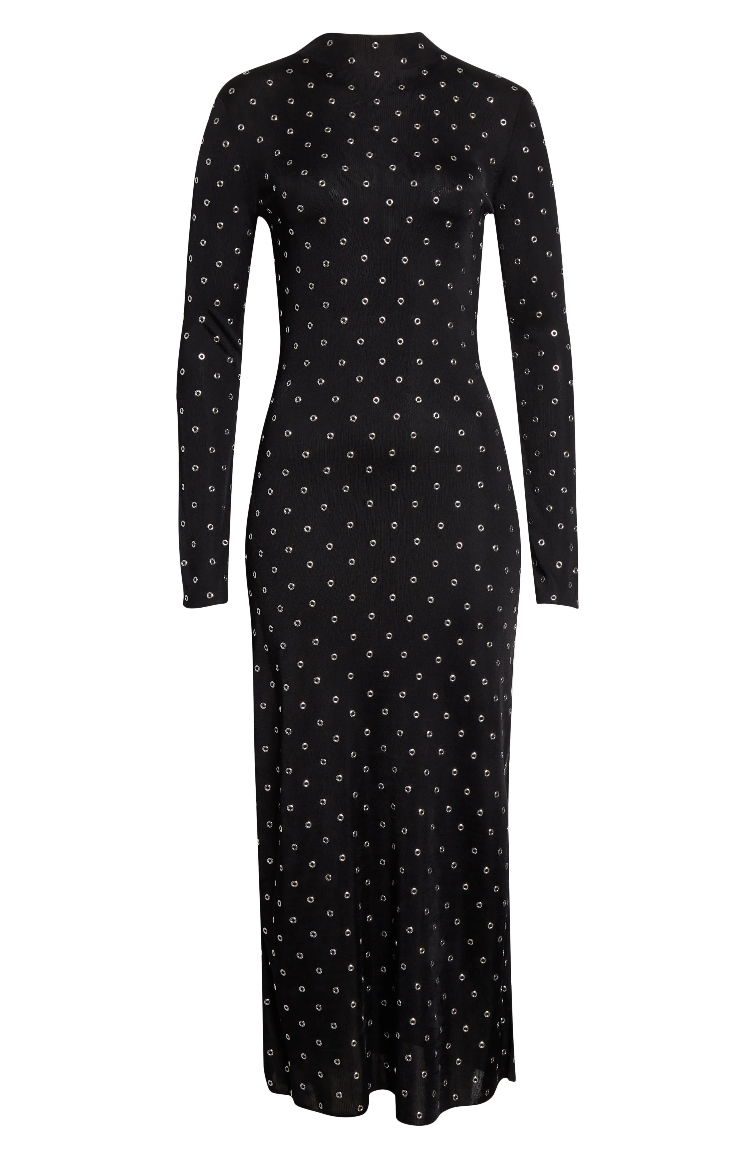 Altuzarra Kaplan Grommet Embellished Long Sleeve Sweater Dress in Black at Nordstrom - 1