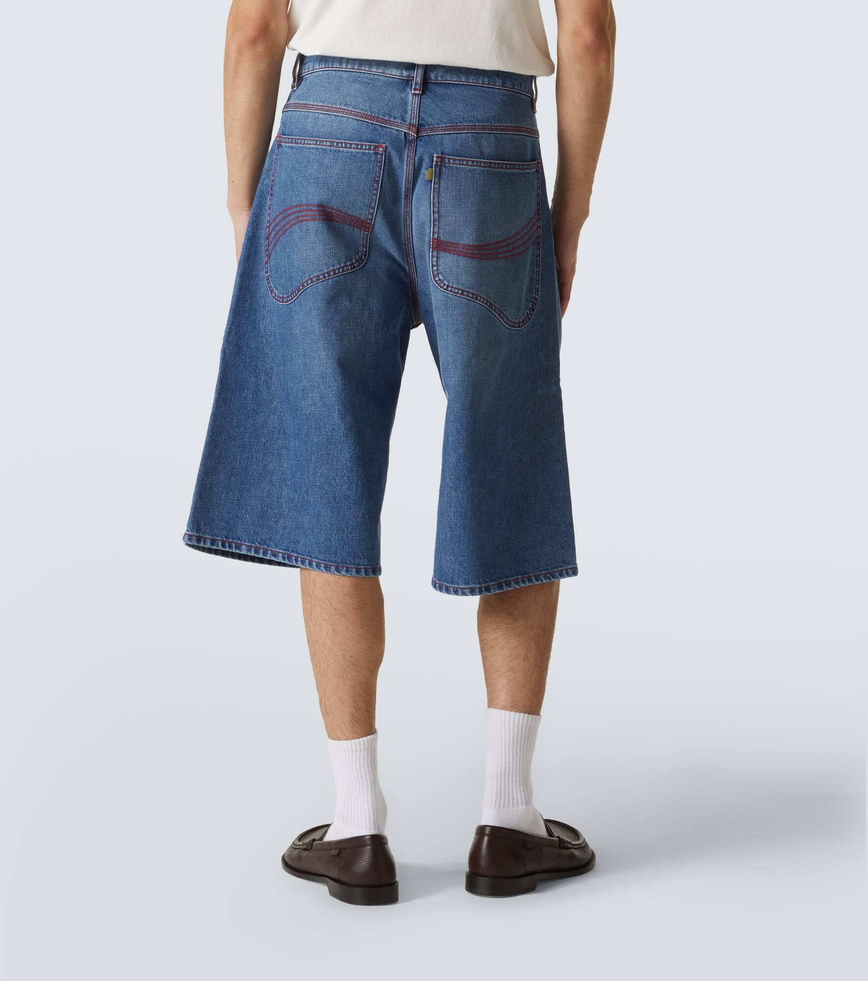 Indiana denim Bermuda shorts - 4