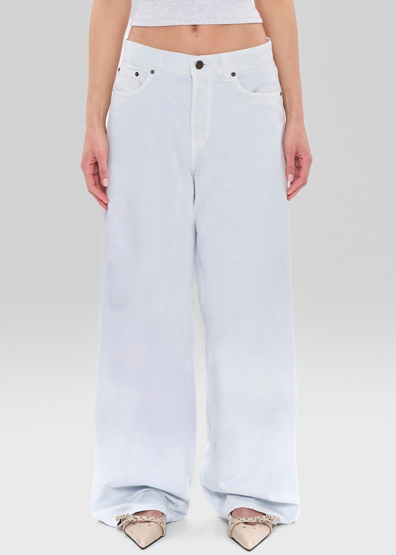 Haikure Bethany Twill Jeans - Off White 1
