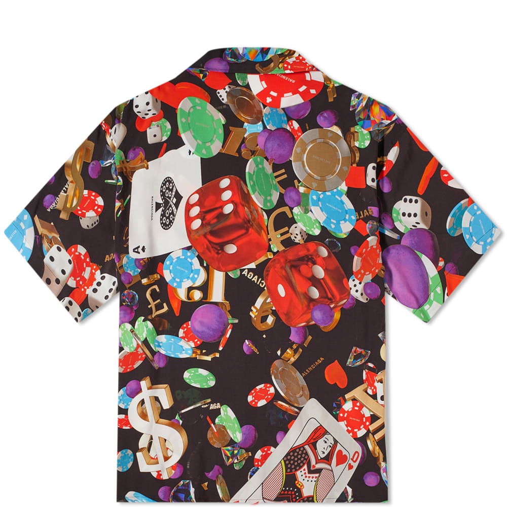 Balenciaga Oversize Casino Print Vacation Shirt - 2