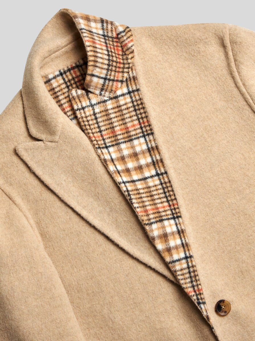 REVERSIBLE WOOL COAT - 10