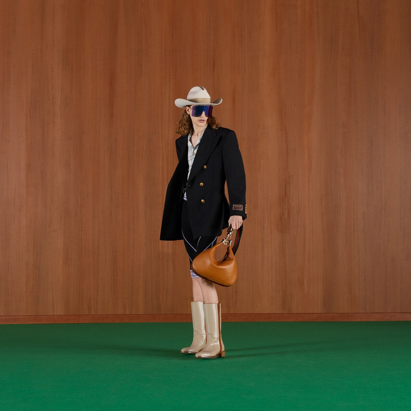 GUCCI Jacquard tubular jersey short leggings outlook