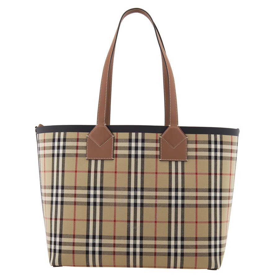 Burberry Ladies Medium London Check-Pattern Tote Bag - 5