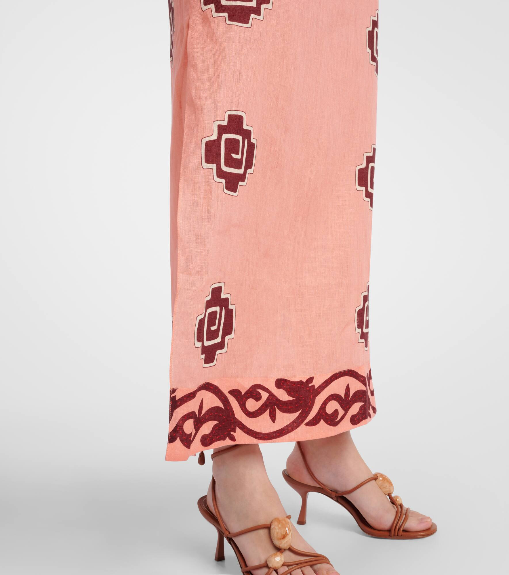 Energetic Patterns linen maxi dress - 5