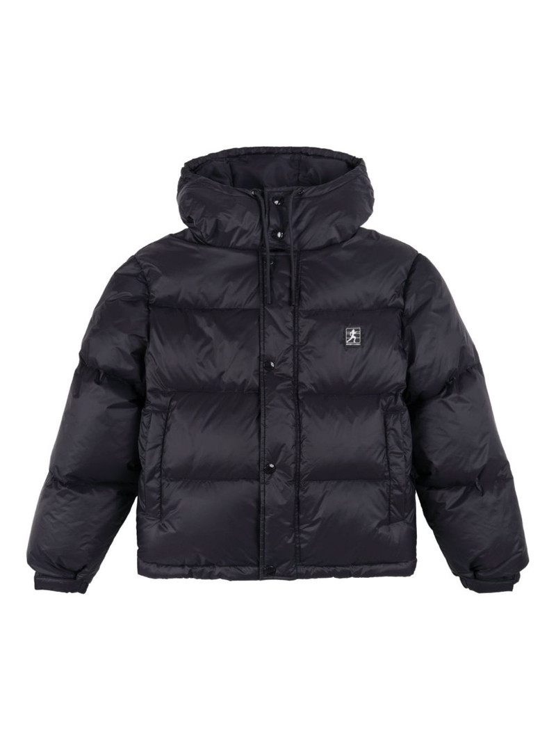 logo-patch puffer jacket 1