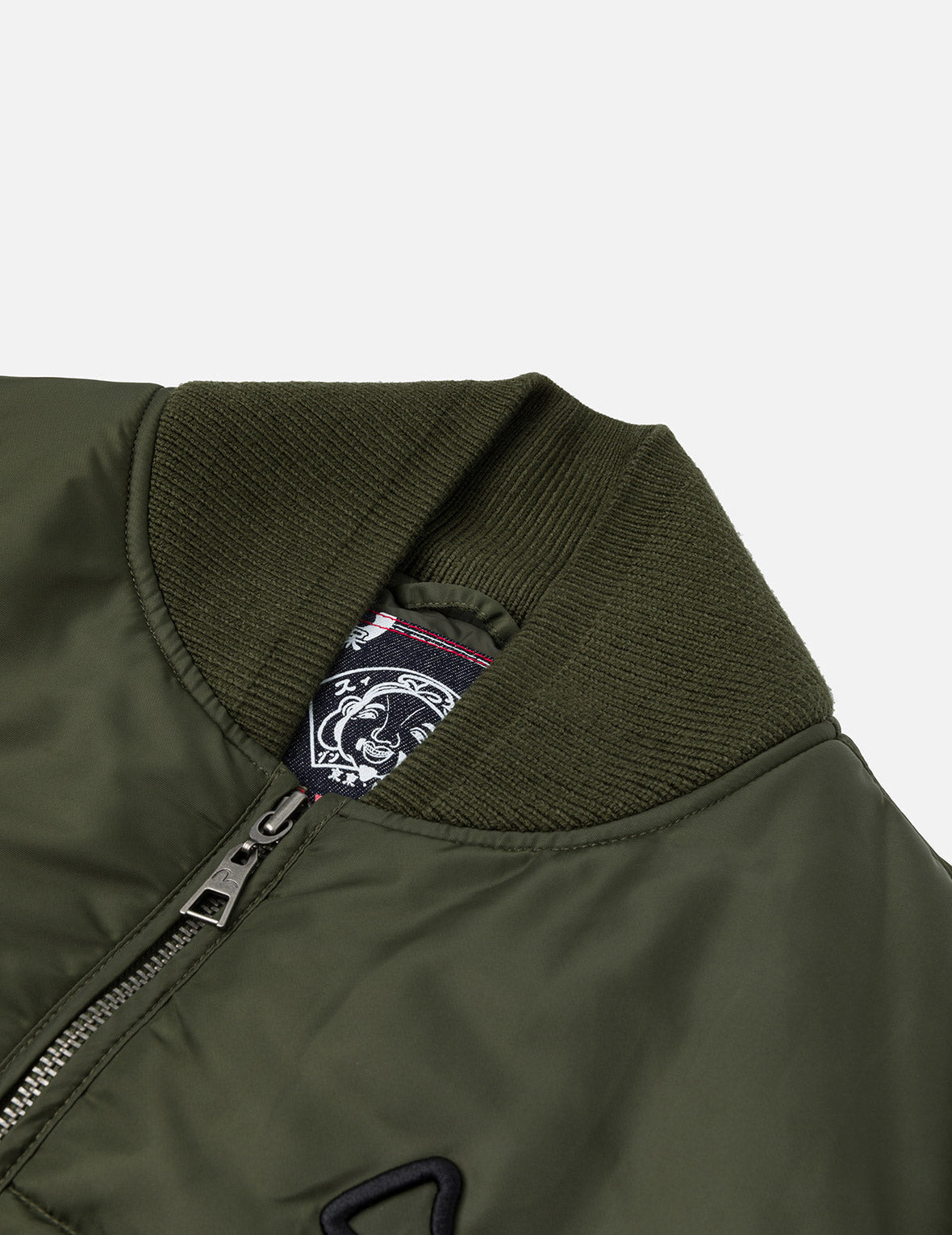 Logo Embroidery Fashion Fit Bomber Jacket - 6