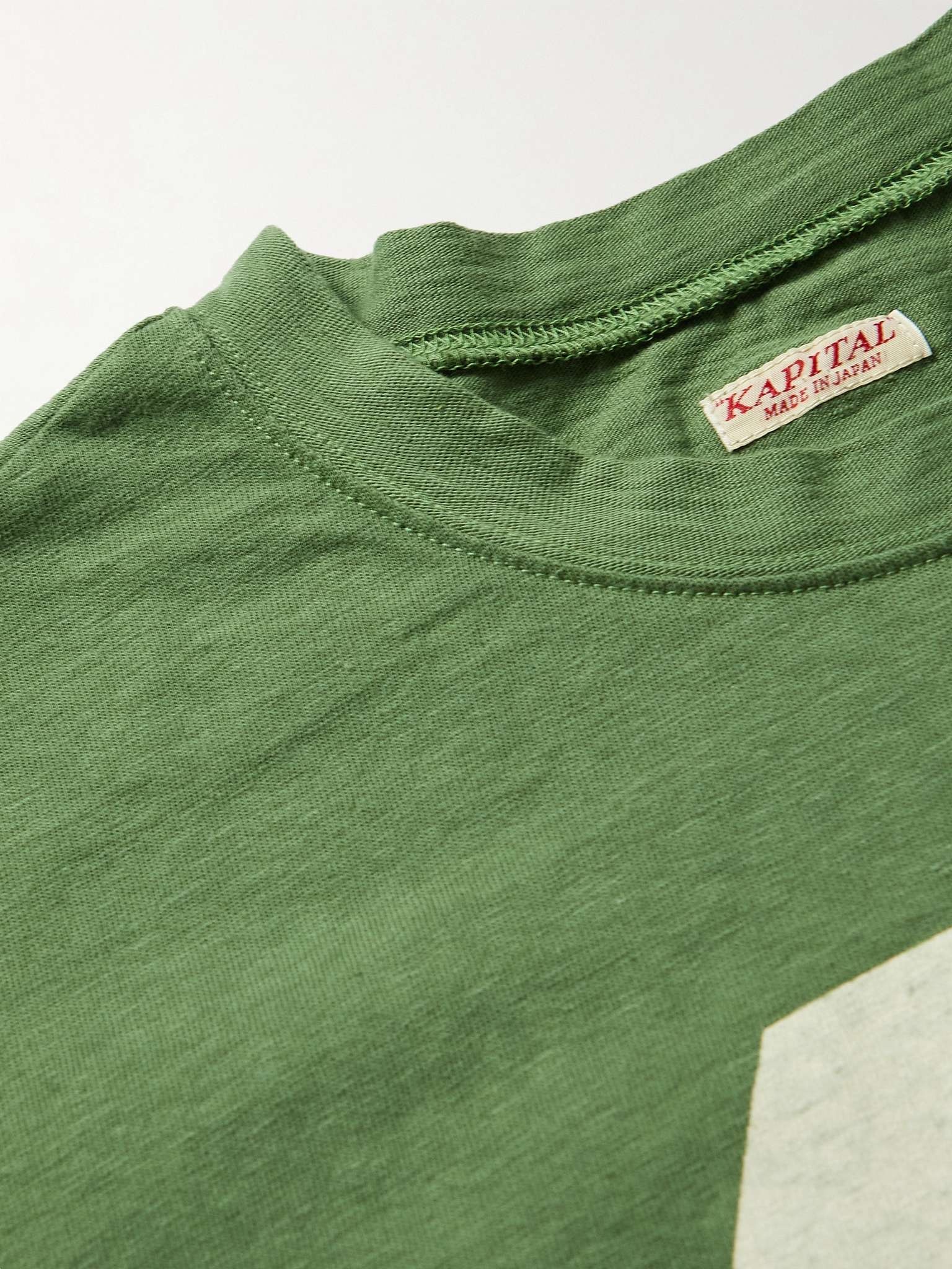 Striped Printed Cotton-Jersey T-Shirt - 5