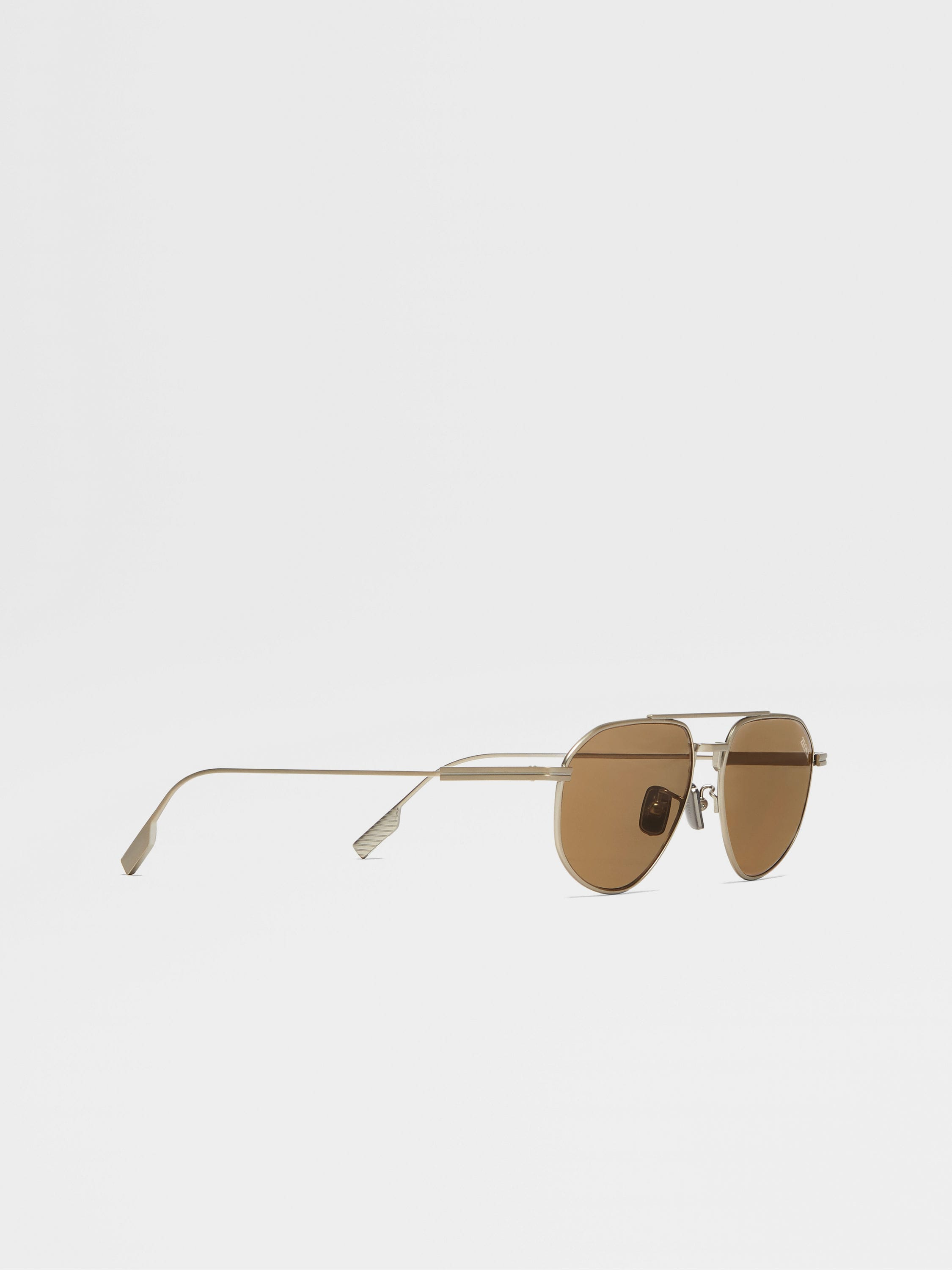 SATIN LIGHT BRONZE TITANIUM SUNGLASSES - 3