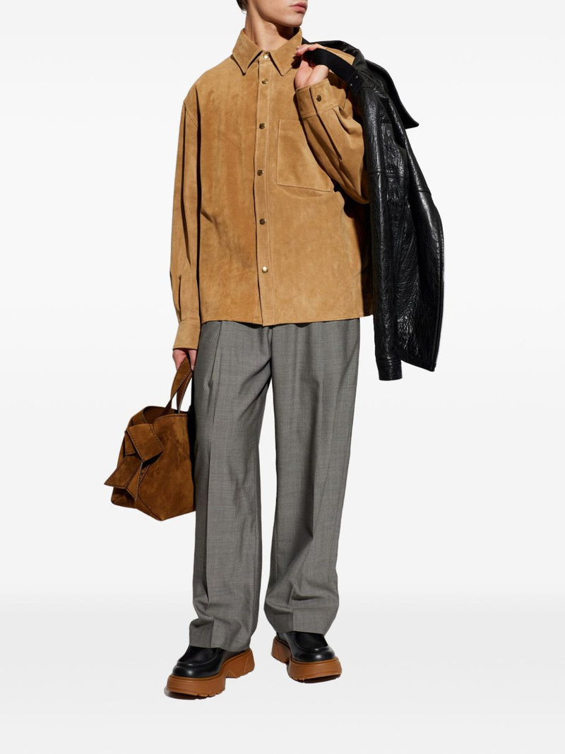 Alexander McQueen button leather shirt outlook