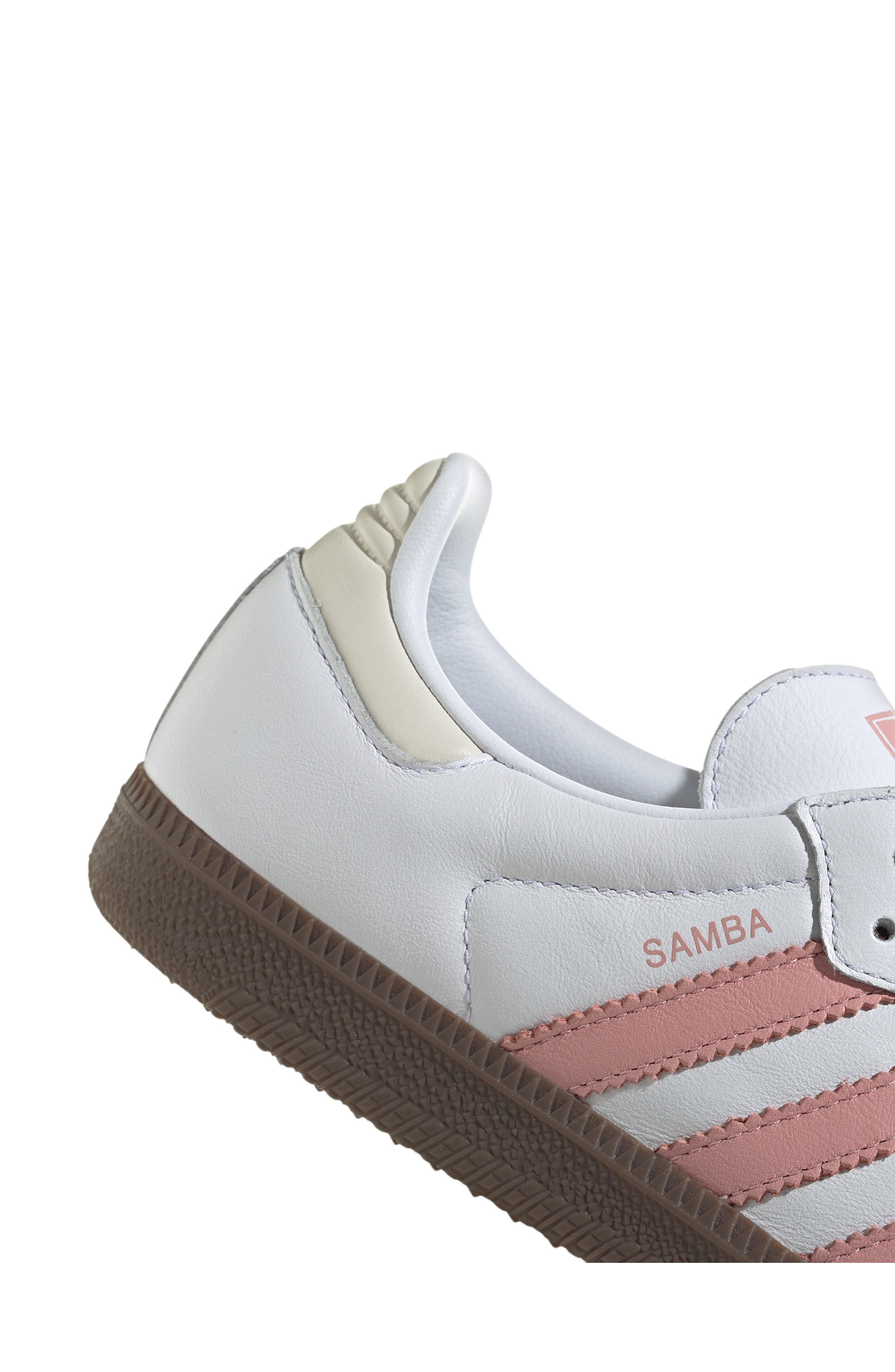 adidas Samba OG Sneaker in White/Wonder Mauve/Off White at Nordstrom - 7