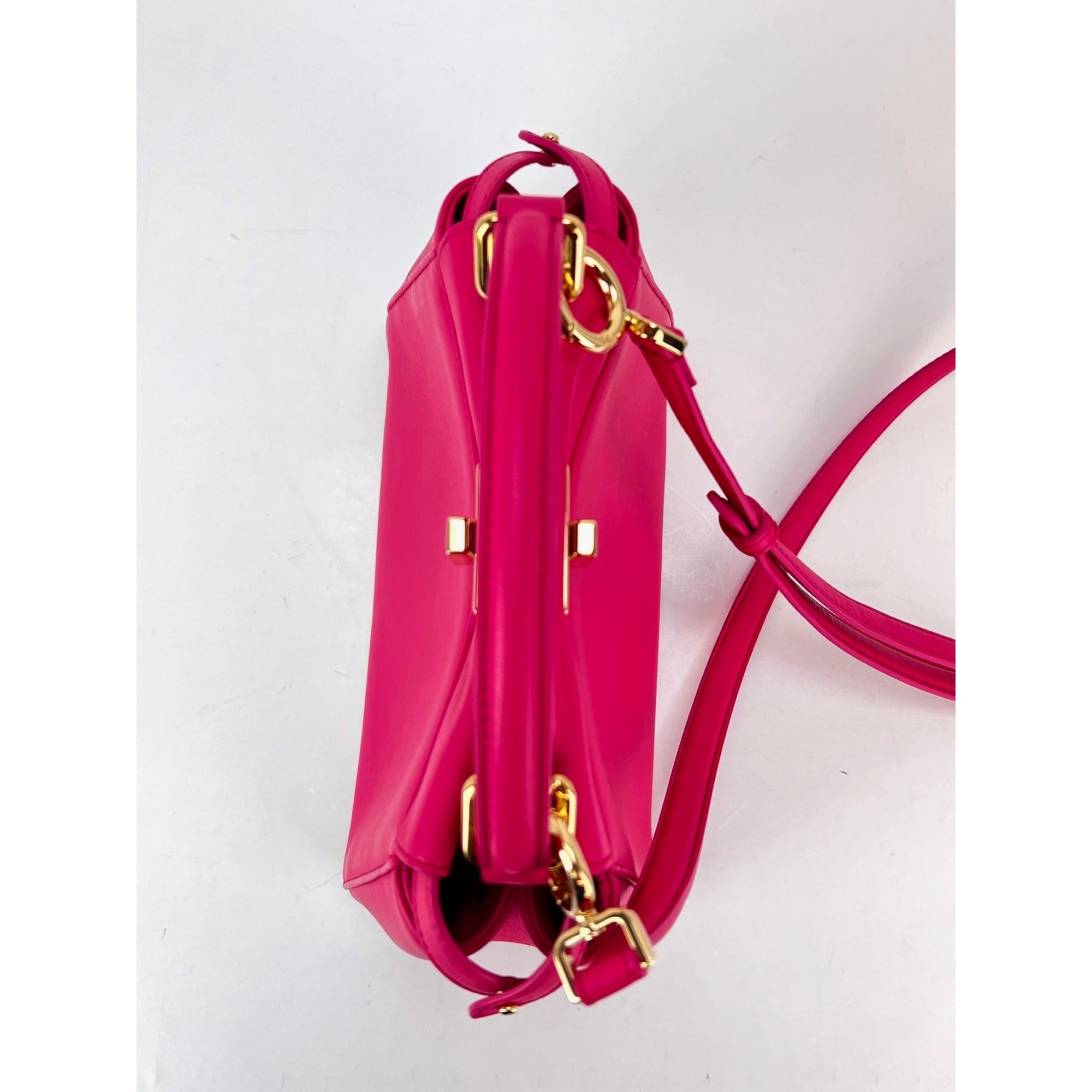 Fendi Mini Peekaboo Pink Leather Hand Shoulder Bag - 13