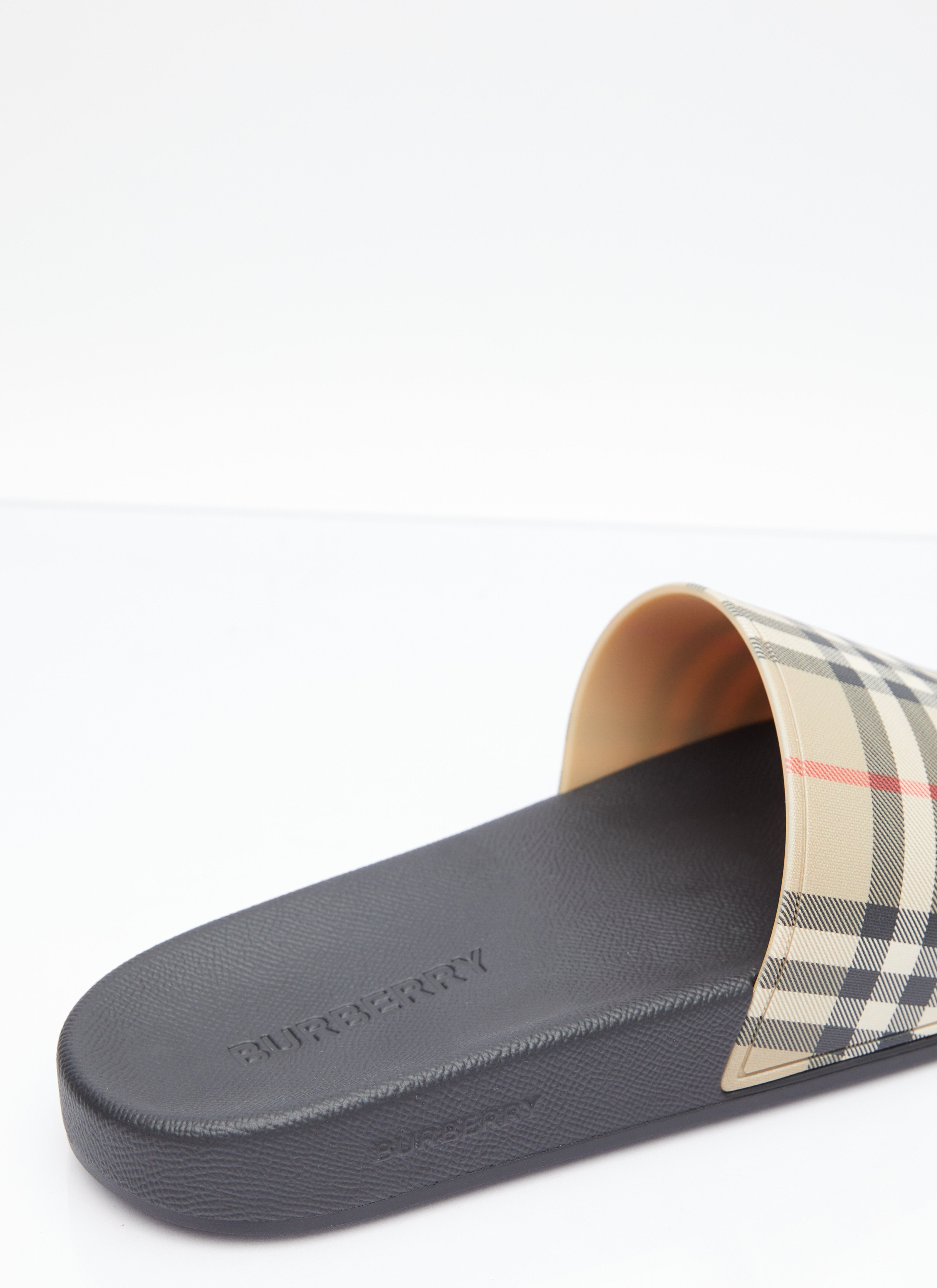 Burberry Men Vintage Check Print Slides - 6