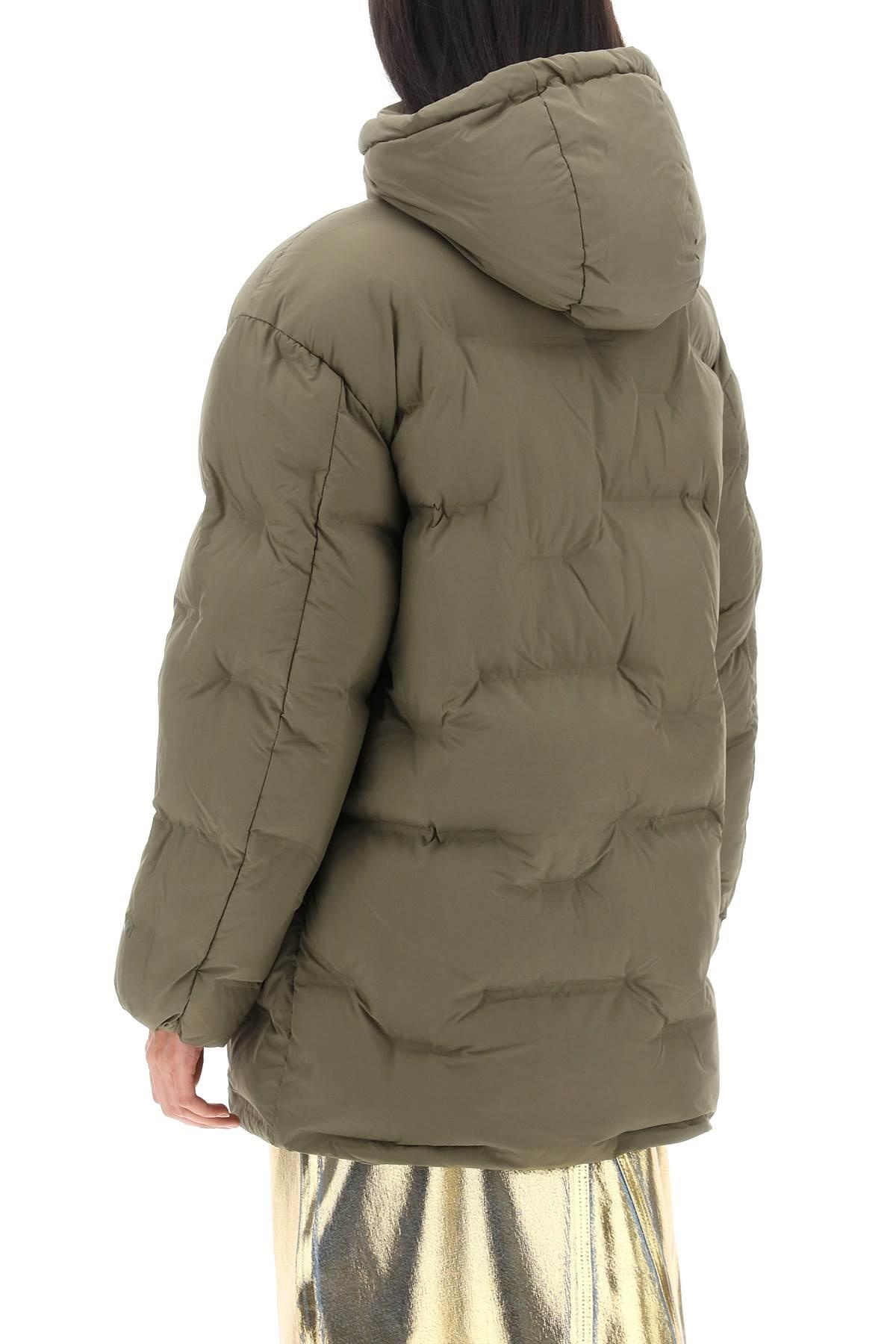 MIDI PUFFER JACKET WITH DETACHABLE HOOD - 4