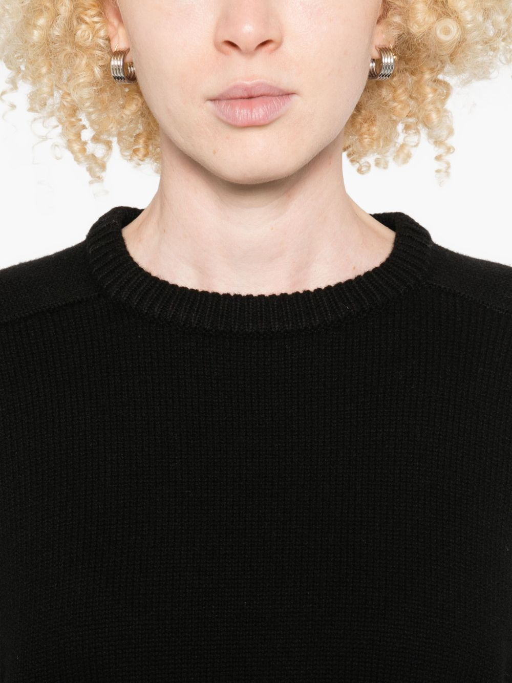 round-neck crop sweater - 5