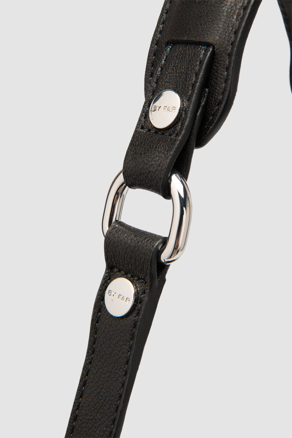 Trayana Black Washed Leather Crossbody Bag - 4