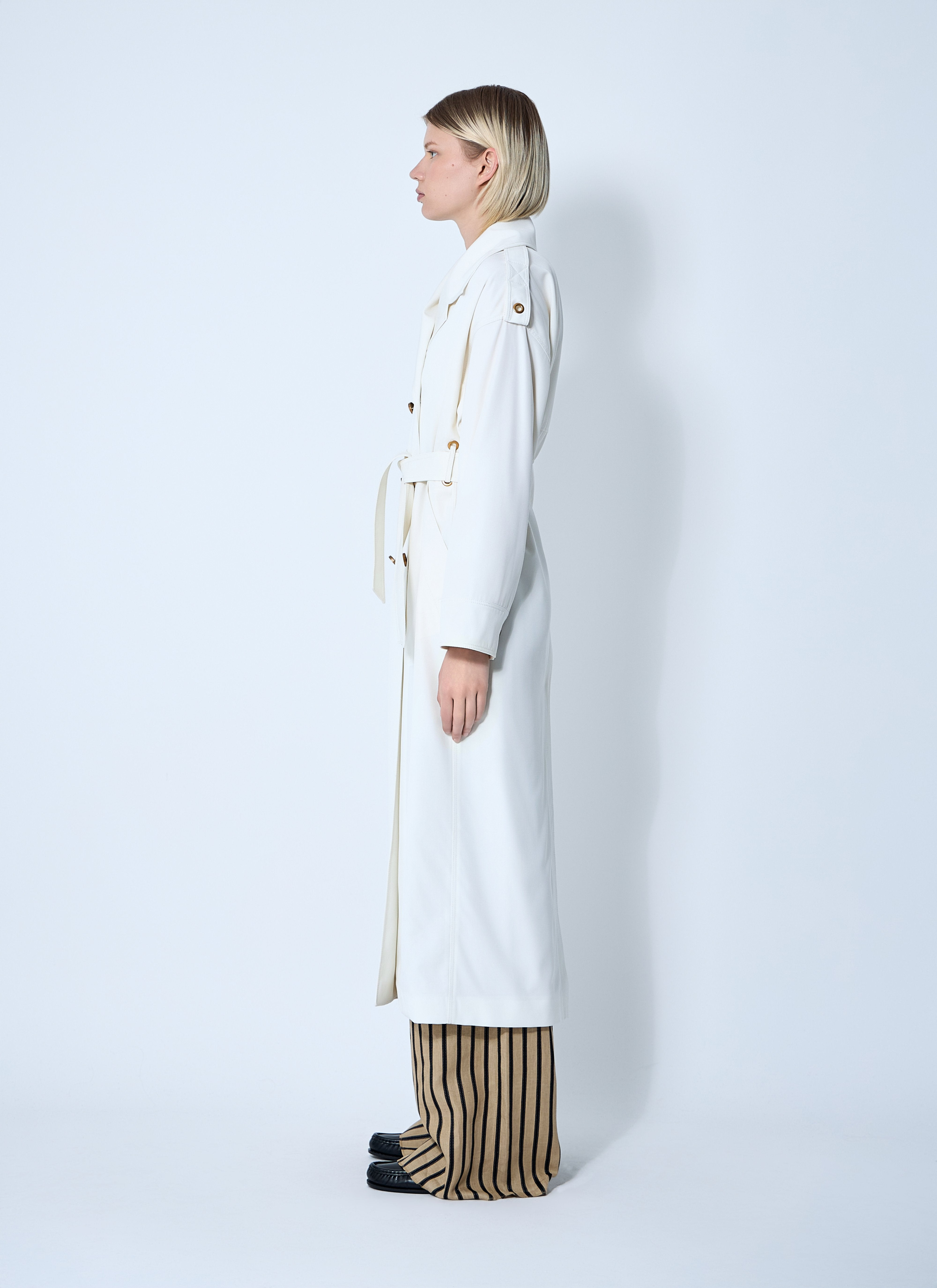 Max Mara Women Water-Repellent Garbardine Trench Coach - 3