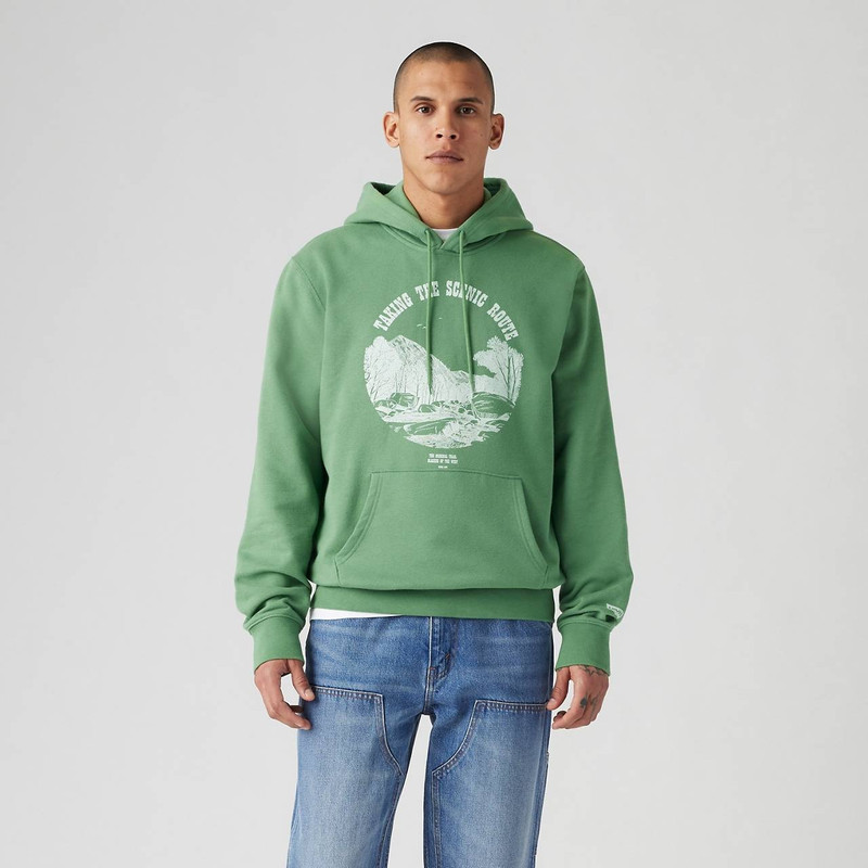 STANDARD FIT GRAPHIC HOODIE SWEATSHIRT 2