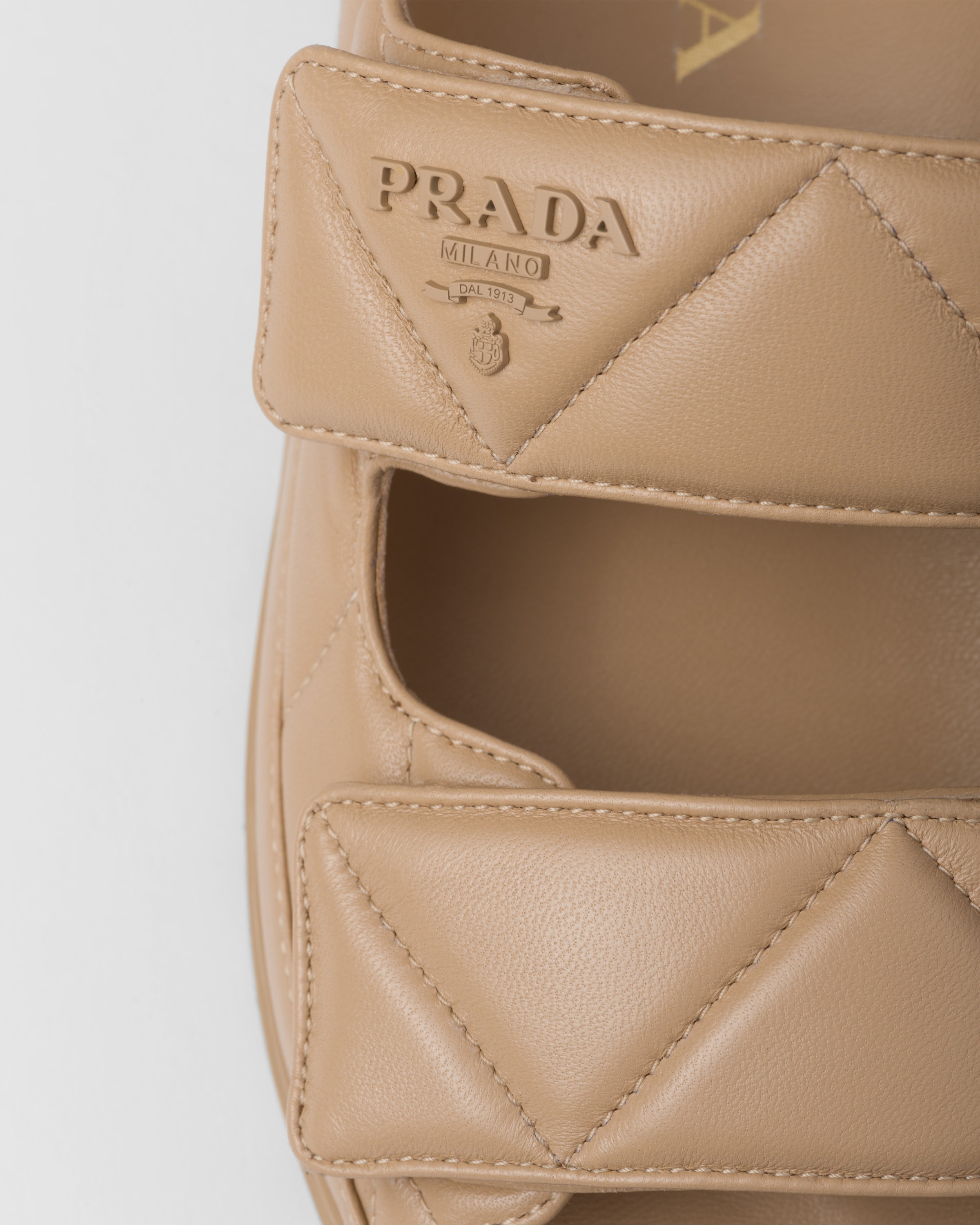 Padded nappa leather sandals - 5