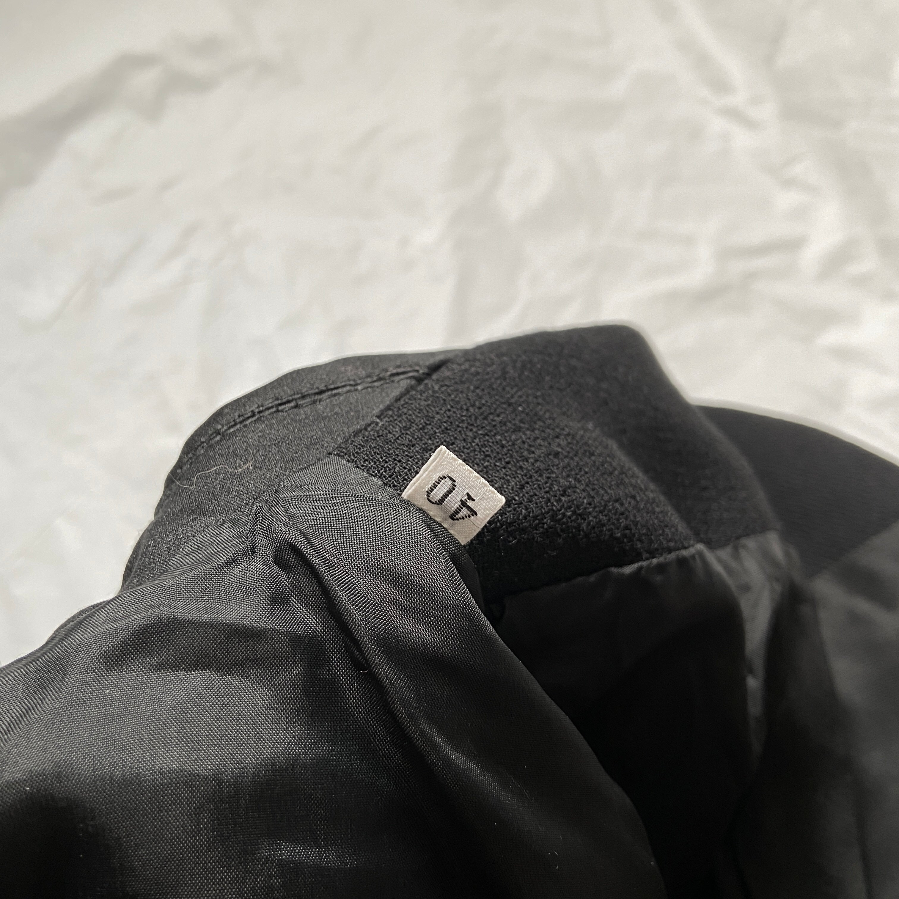 Gianni Versace 1987 fall cropped power shoulder wool silk blazer 40 - 14