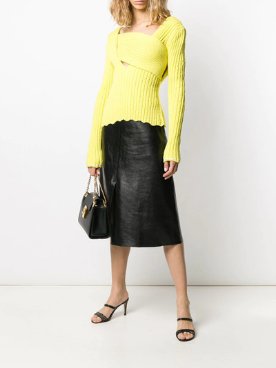 Bottega Veneta bouclé textured jumper outlook