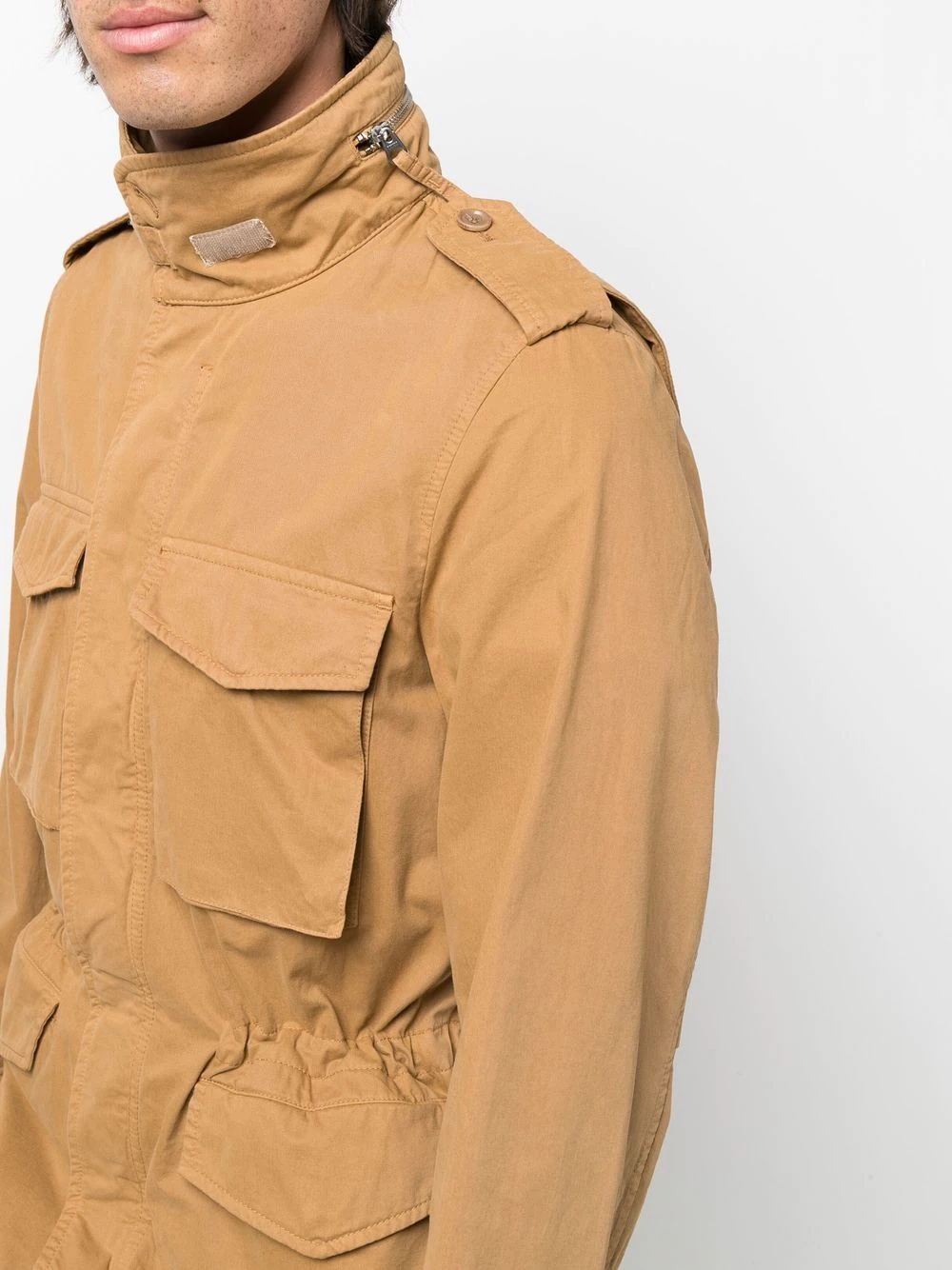 concealed hood military jacket - 5