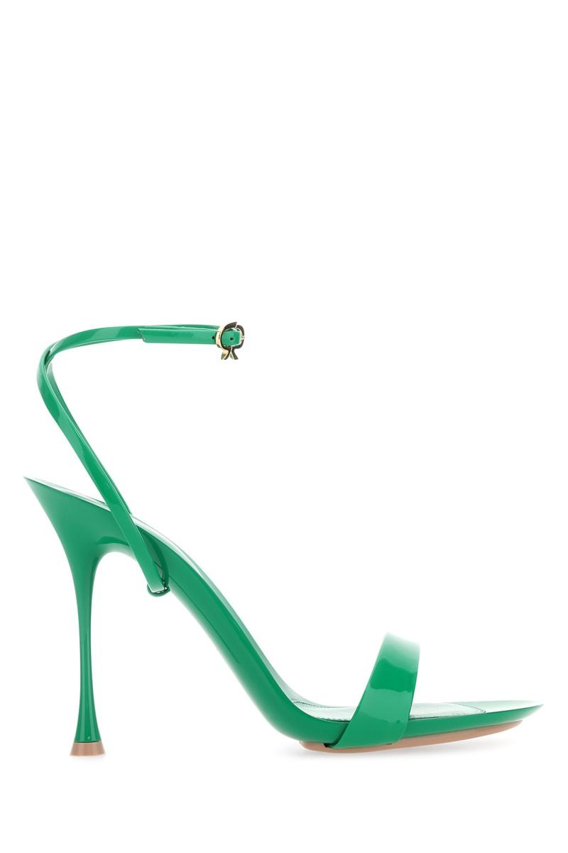 サンダル・ミュール Gianvito Rossi SANDAL (G3217495LACVER GREE) Gianvito Rossi Gianvito Rossi Sandals | baltini | REVERSIBLE