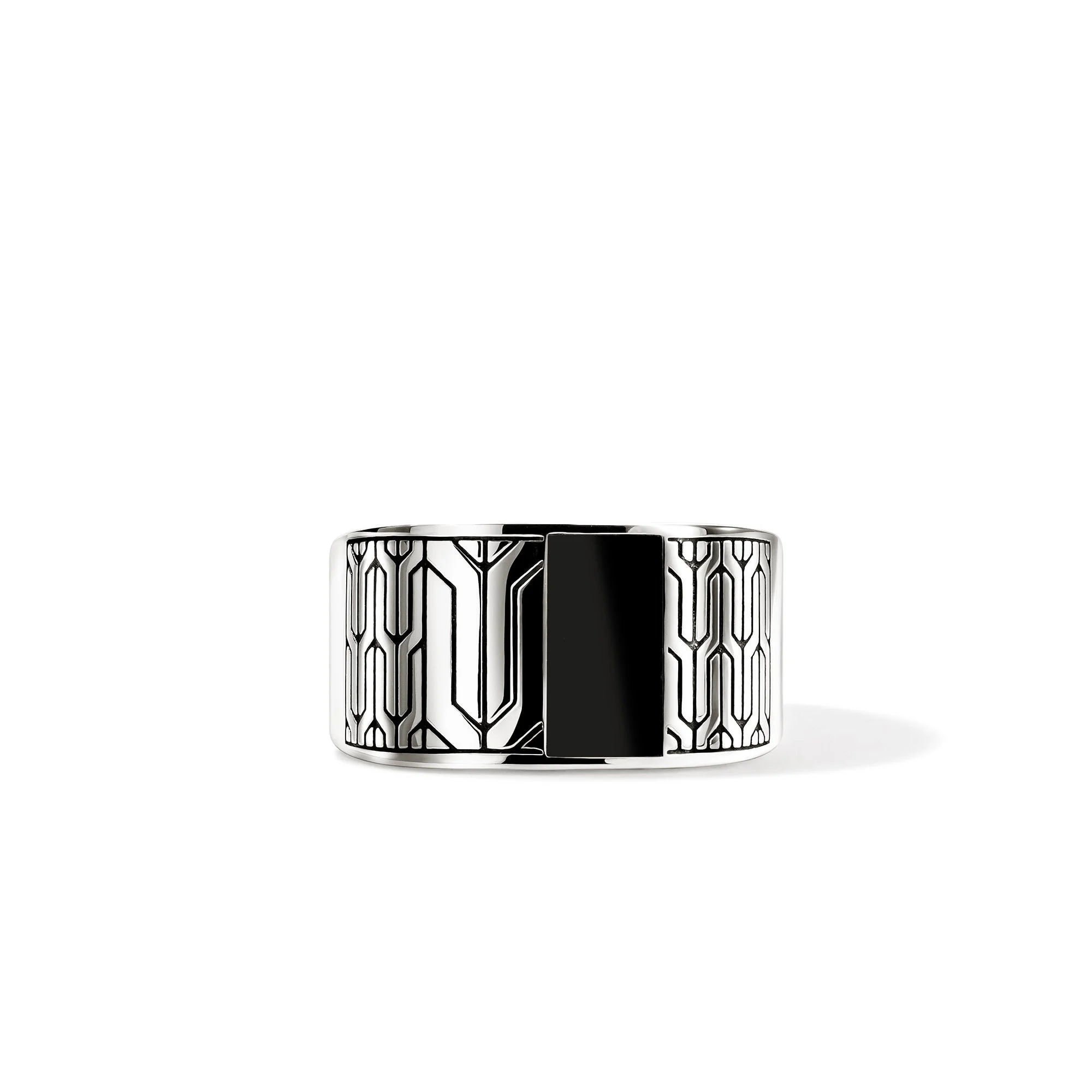 Icon 50 Ring, Sterling Silver, Black Onyx - 1