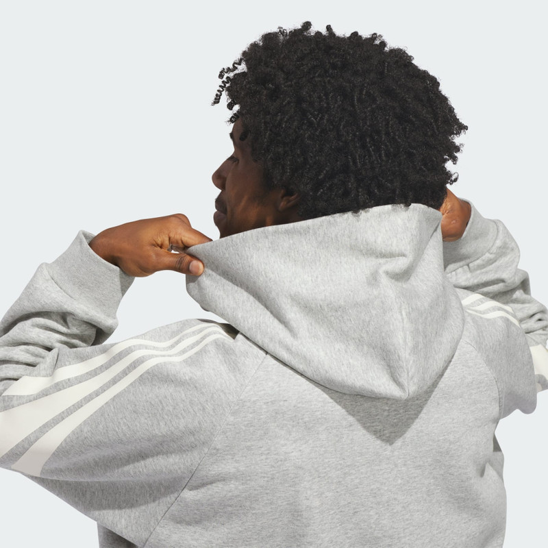 adidas Basketball 3-Stripes Fleece Hoodie (Gender Neutral) 9