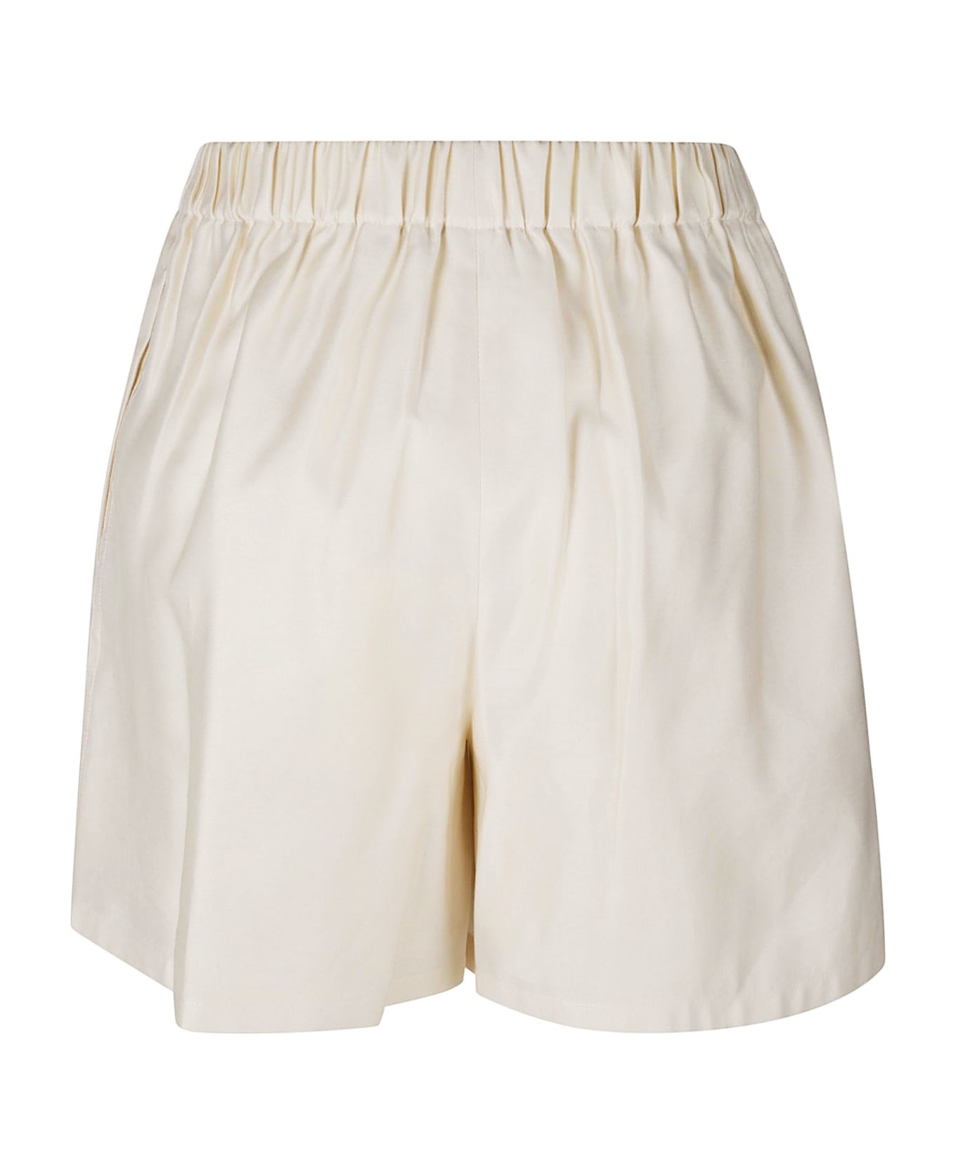 MAX MARA｜SHORTS (PIADENA (11141011 001 / 11141011600 00 Max Mara PIADENA Cotton shorts with monogram embroidery