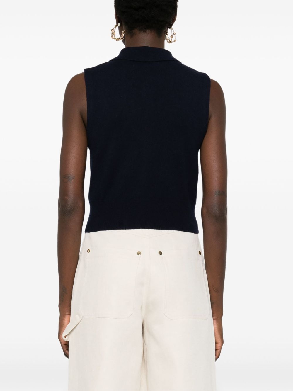 button-up vest - 4