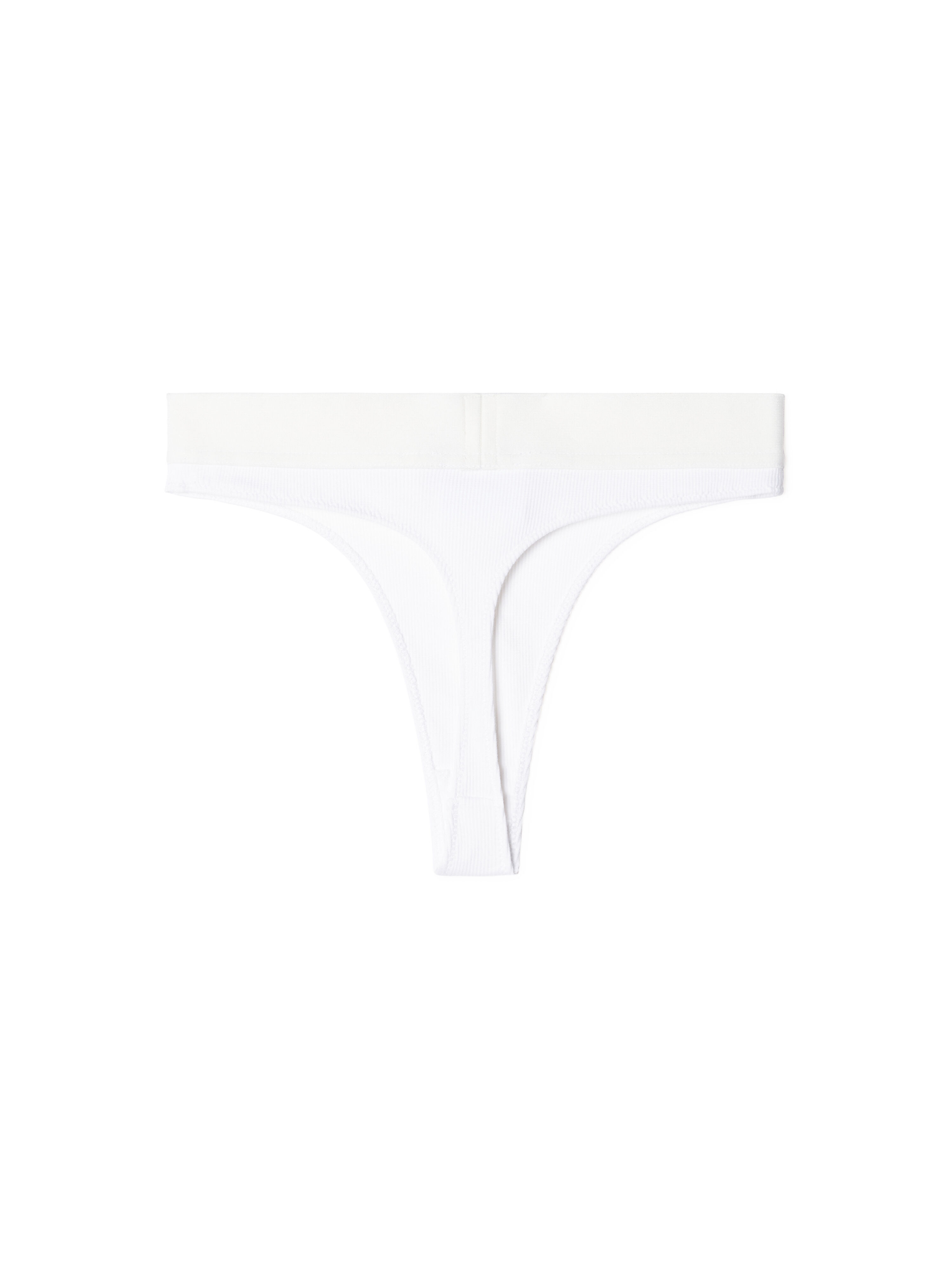 White/black Off Rib Thong - 5