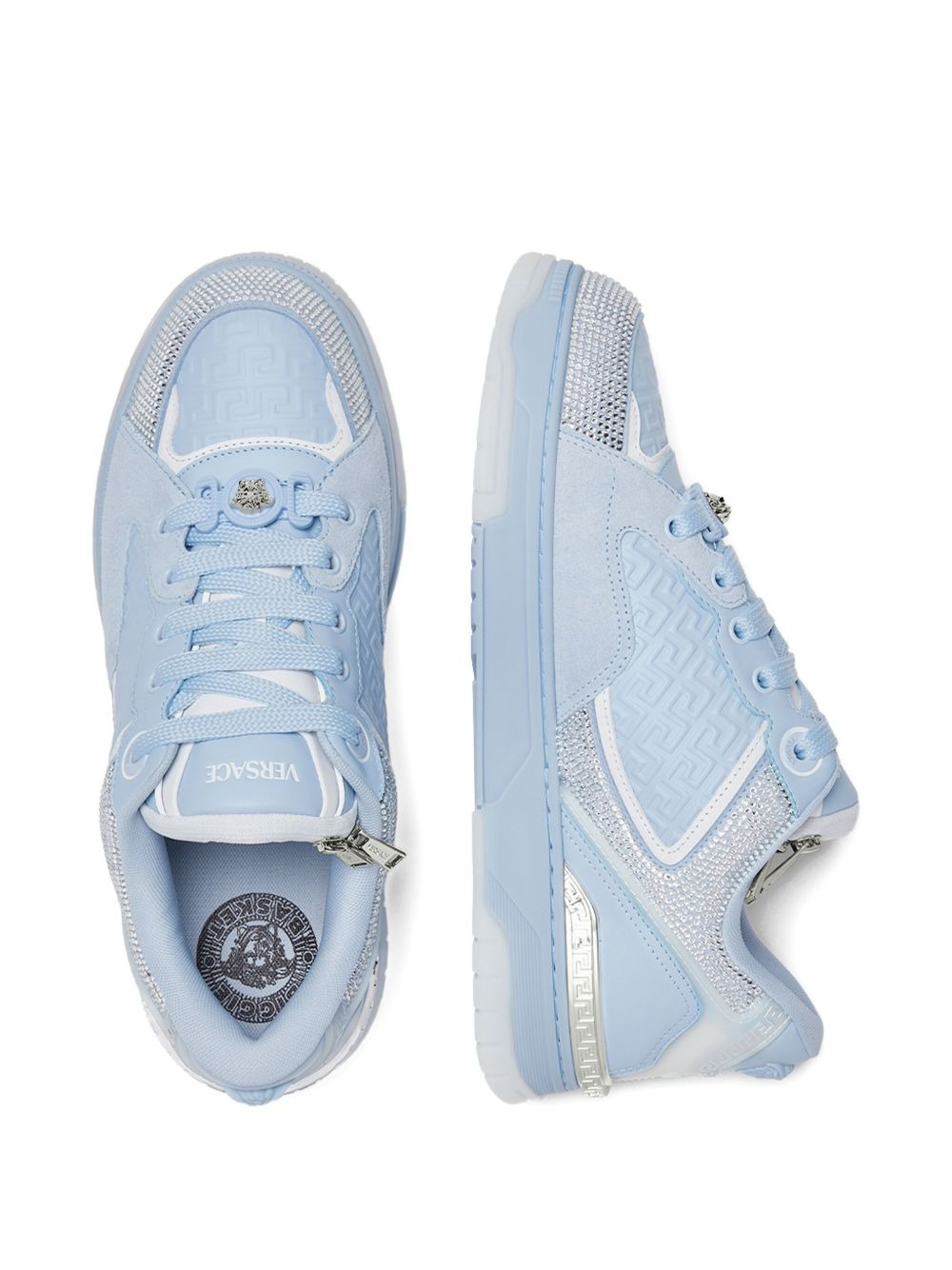 Biggie Basket crystal-embellished sneakers - 3