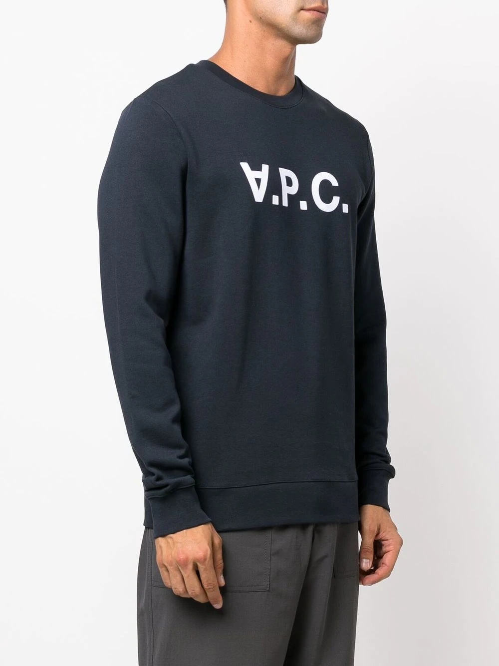 logo-print crew-neck sweatshirt - 3