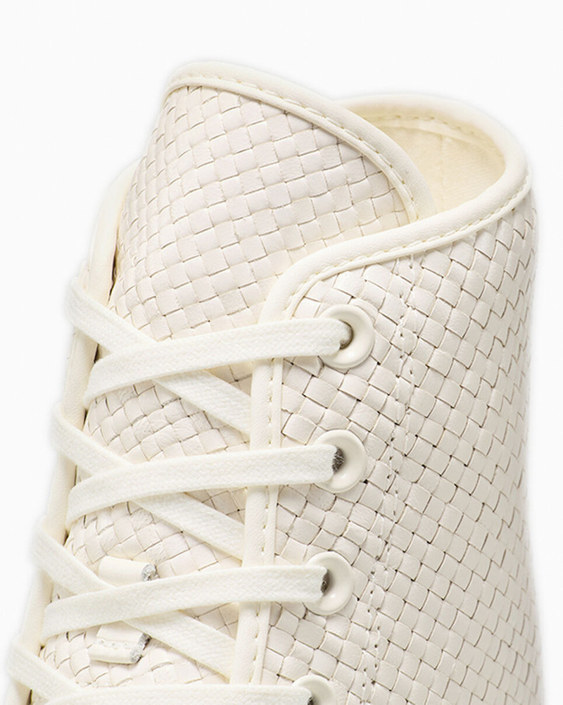 Chuck 70 De Luxe Pointed Platform Woven Leather 9