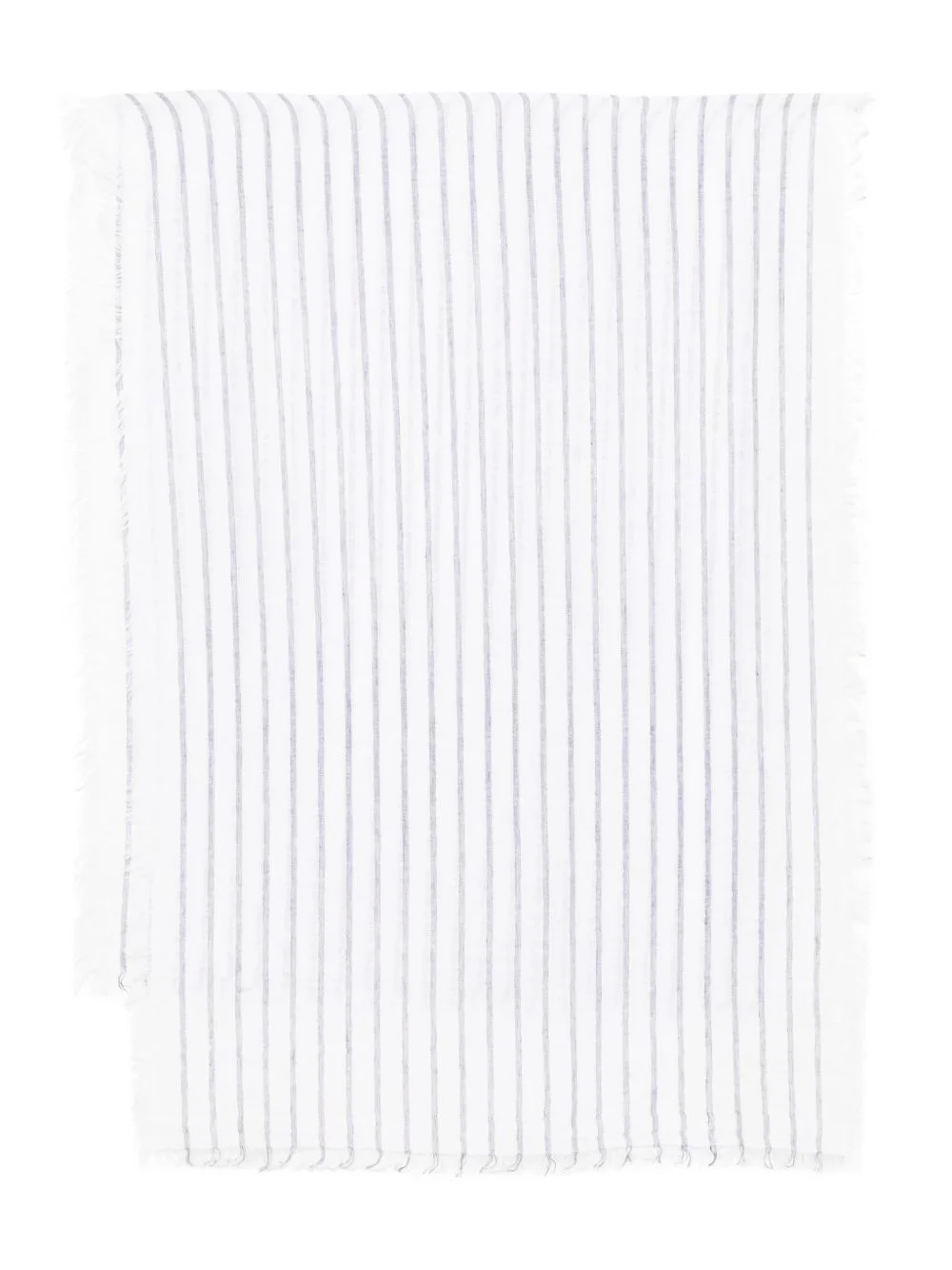 striped linen scarf - 1