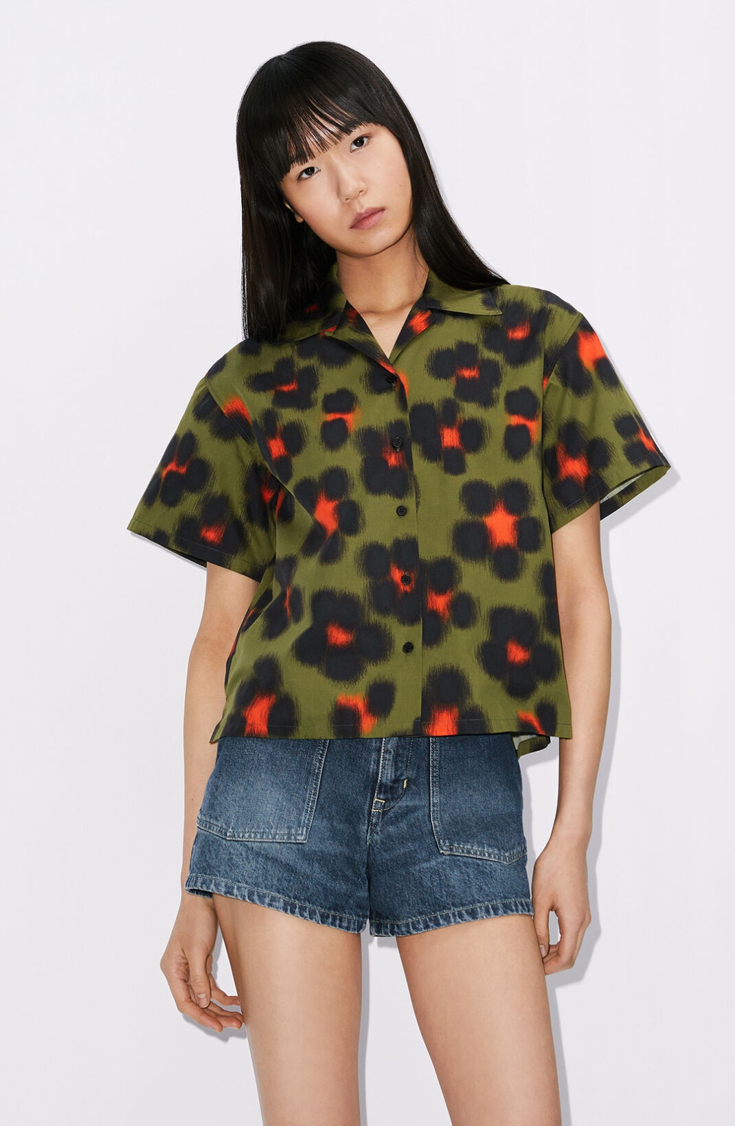 'Hana Leopard' boxy shirt - 4