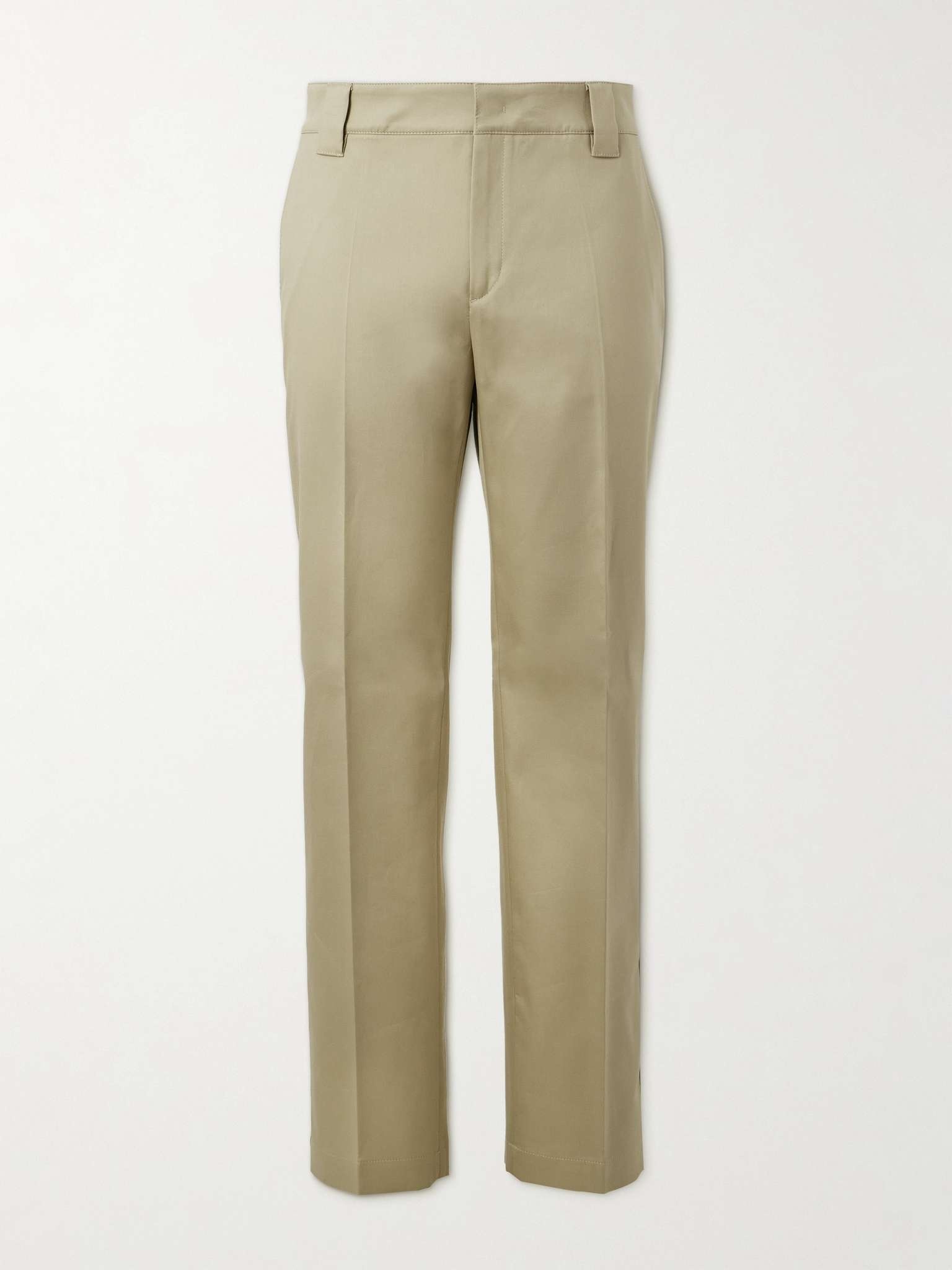 Straight-Leg Cotton-Gabardine Trousers - 1