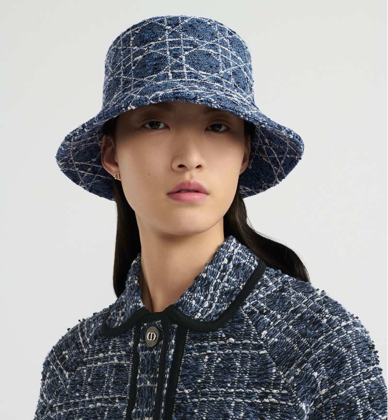 Dior Teddy-D Cannage Small-Brim Bucket Hat outlook