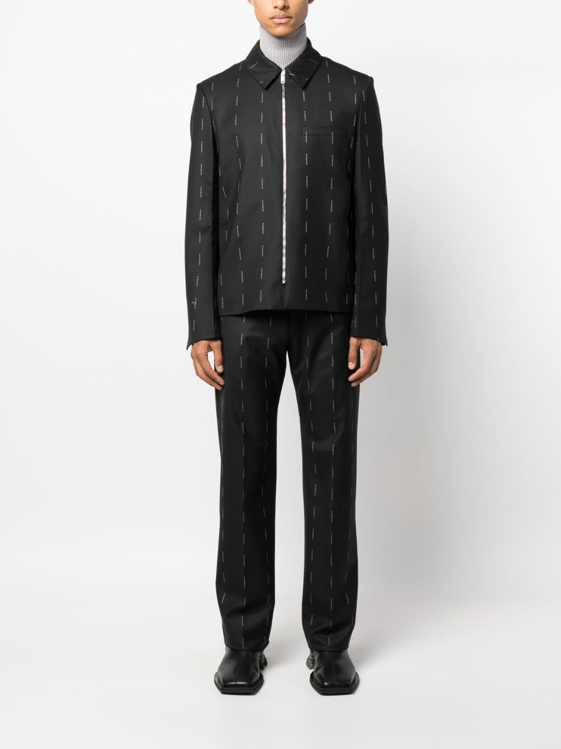 Givenchy logo-print straight-leg trousers outlook