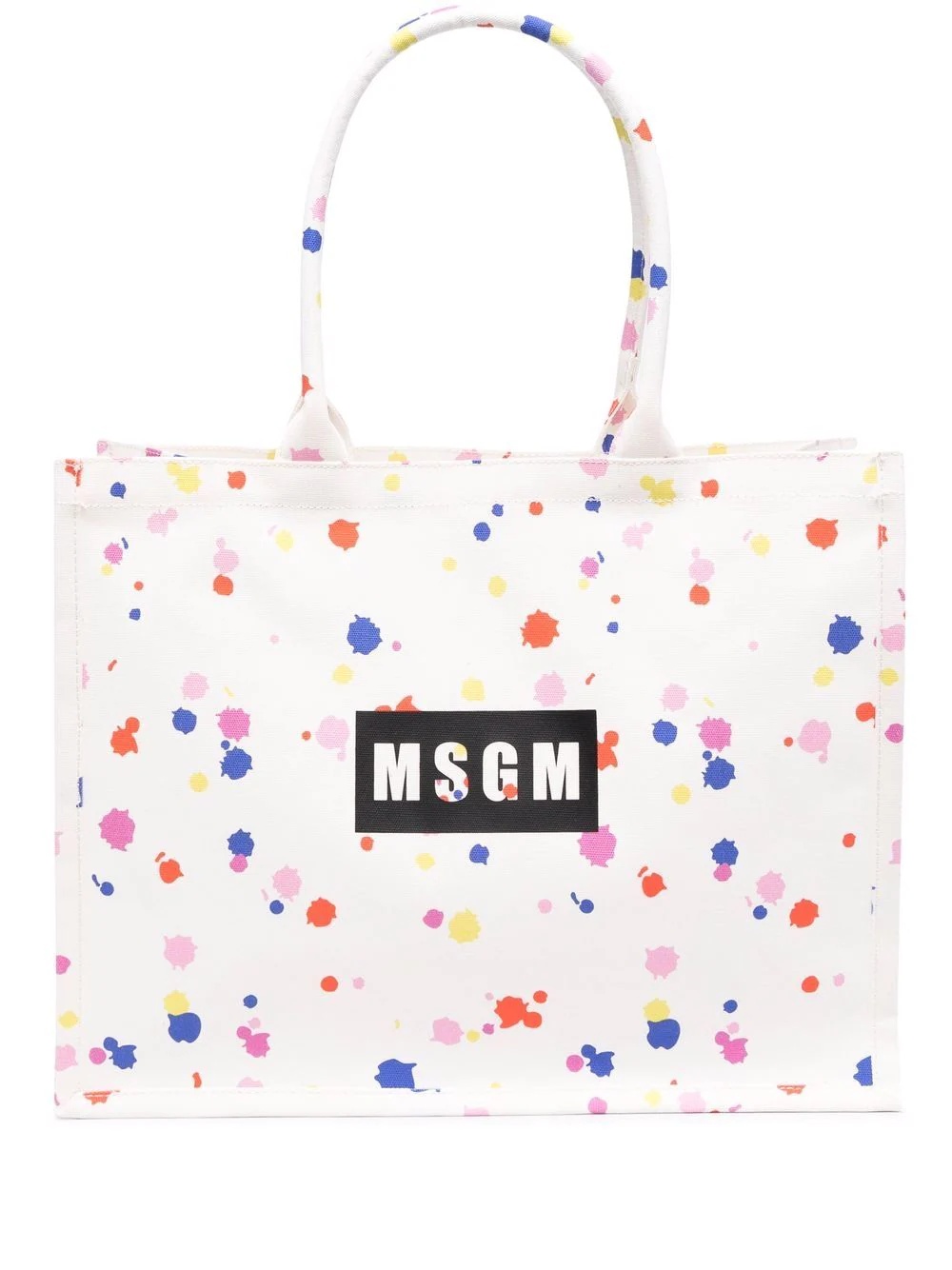 logo-print tote bag - 1