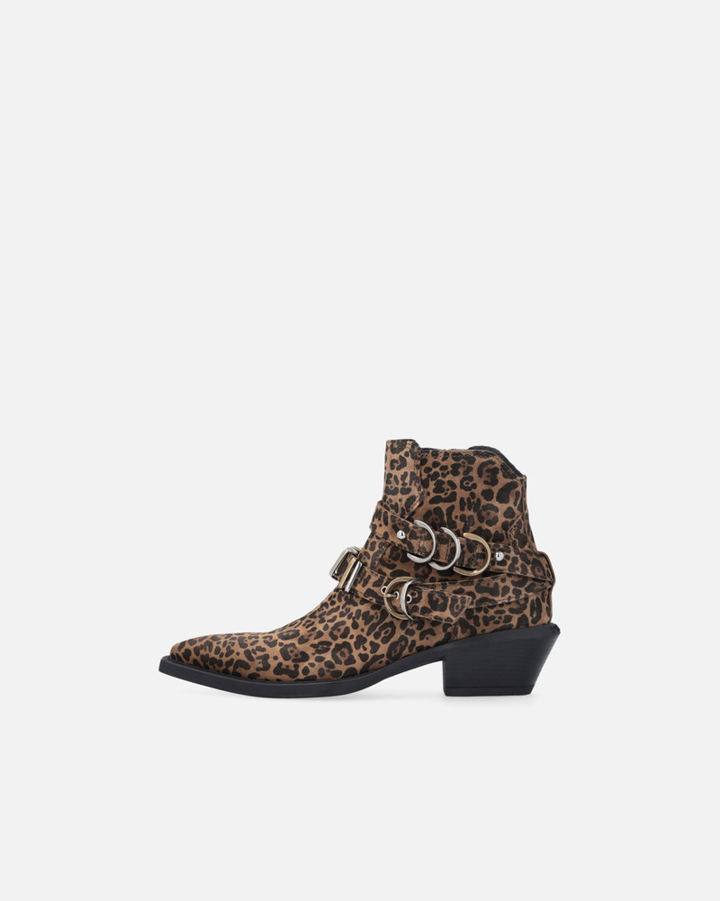 PINKO COWBOY BOOTS WITH STUDS AND ANIMAL PRINT outlook