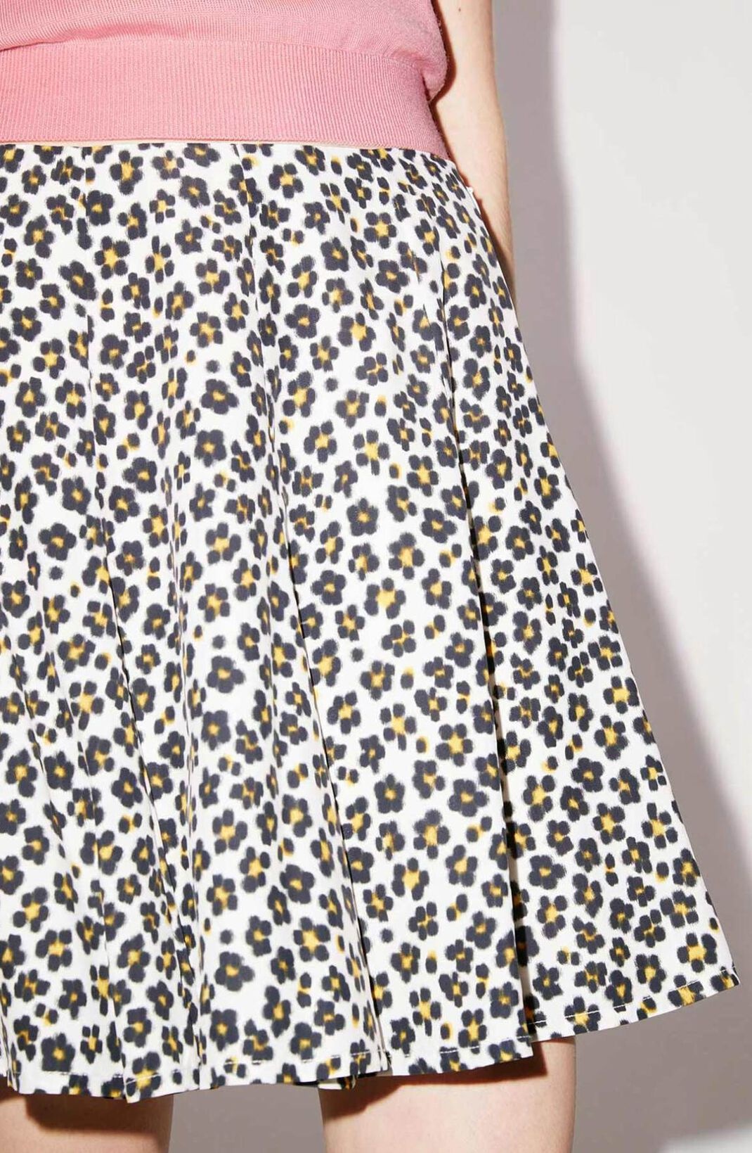 'Hana Leopard' flared miniskirt - 5